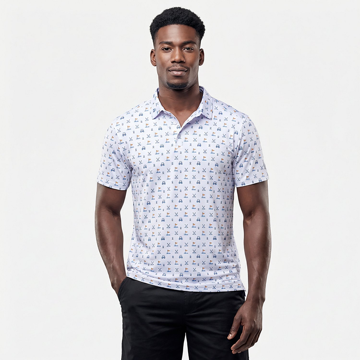 BURLEBO Men's Performance Polo Shirt - view number 6