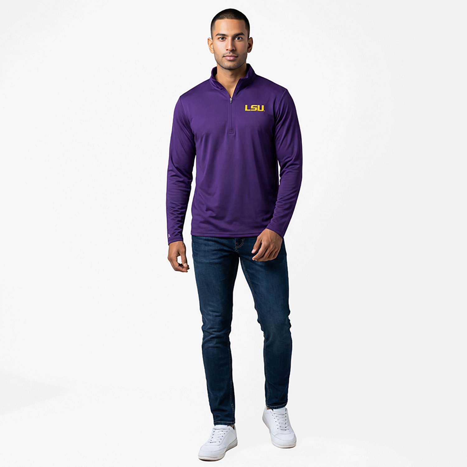 Antigua Men's Louisiana State University Tribute Pullover - view number 2