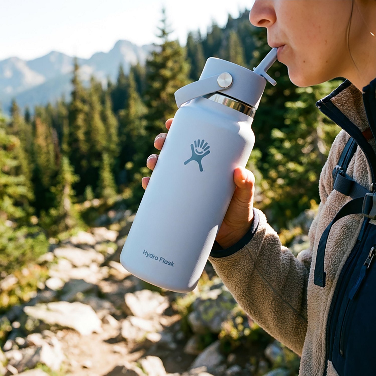 Hydro Flask 32 oz Wide Mouth Water Bottle with Flex Straw Cap - view number 3