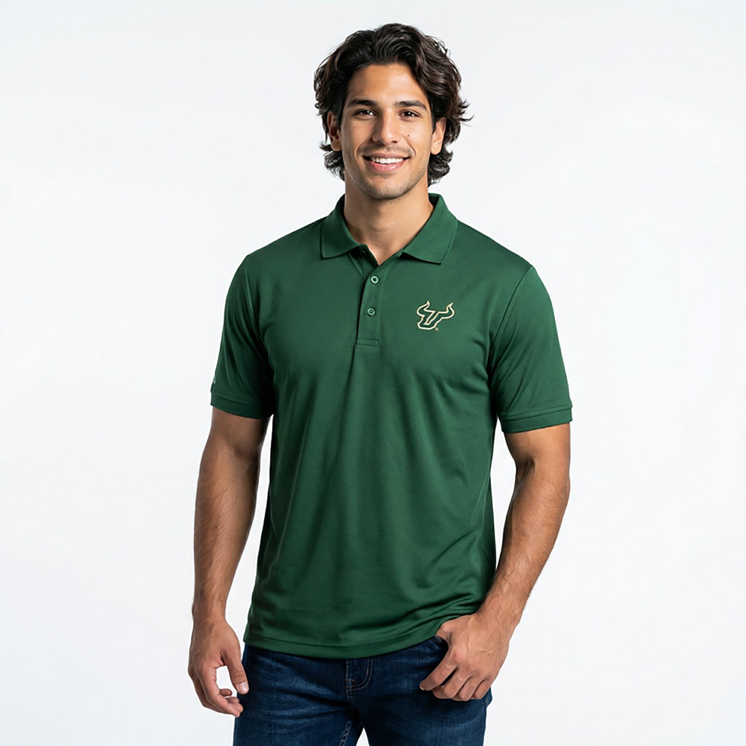 Antigua Men's University of South Florida Legacy Pique Polo Shirt                                                                - view number 3