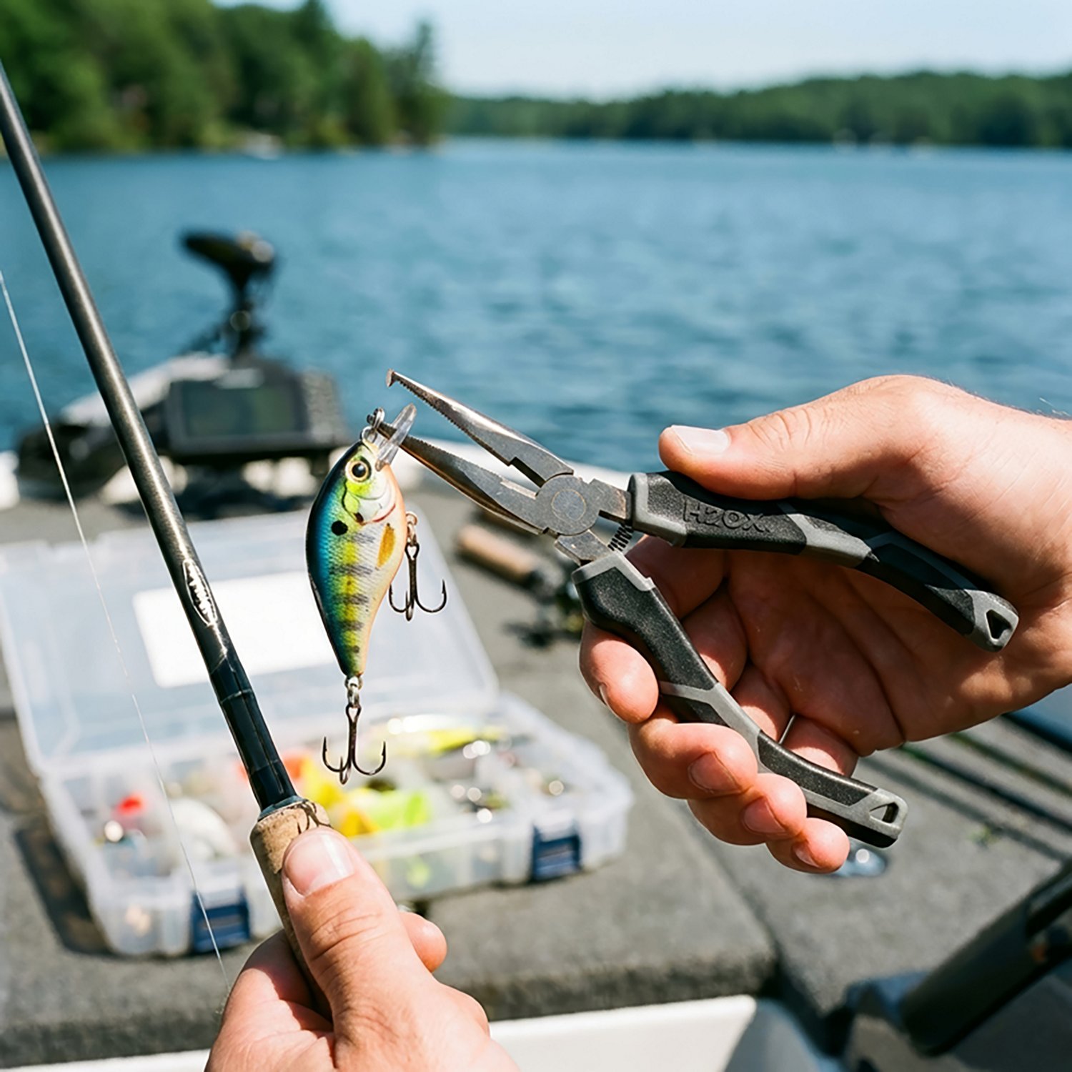 H2OX 5 inch Bent Nose Split Ring Pliers - view number 3