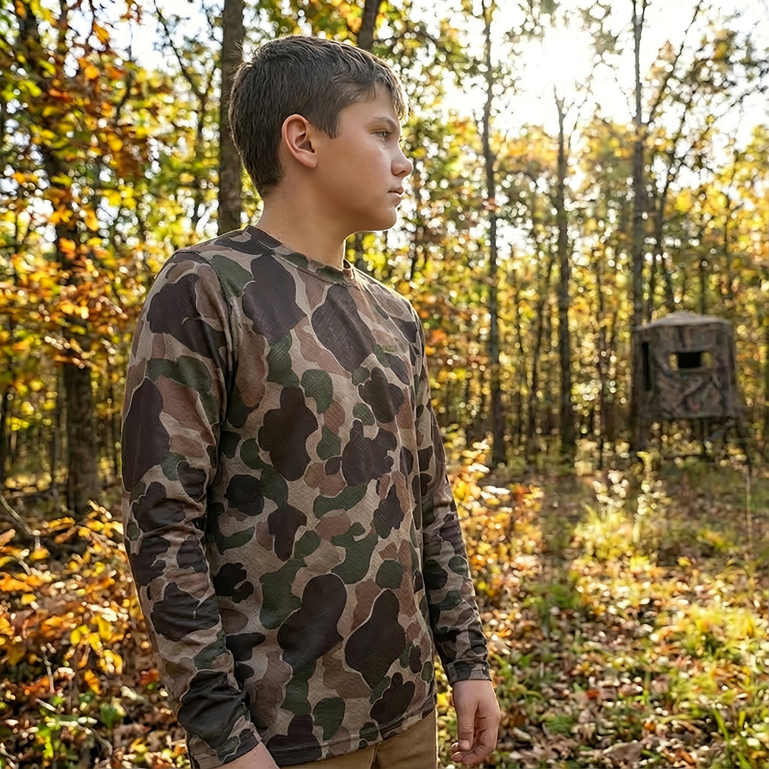 Magellan Outdoors Hunt Gear Youth Eagle Pass Tech Mesh Long Sleeve T-shirt - view number 3