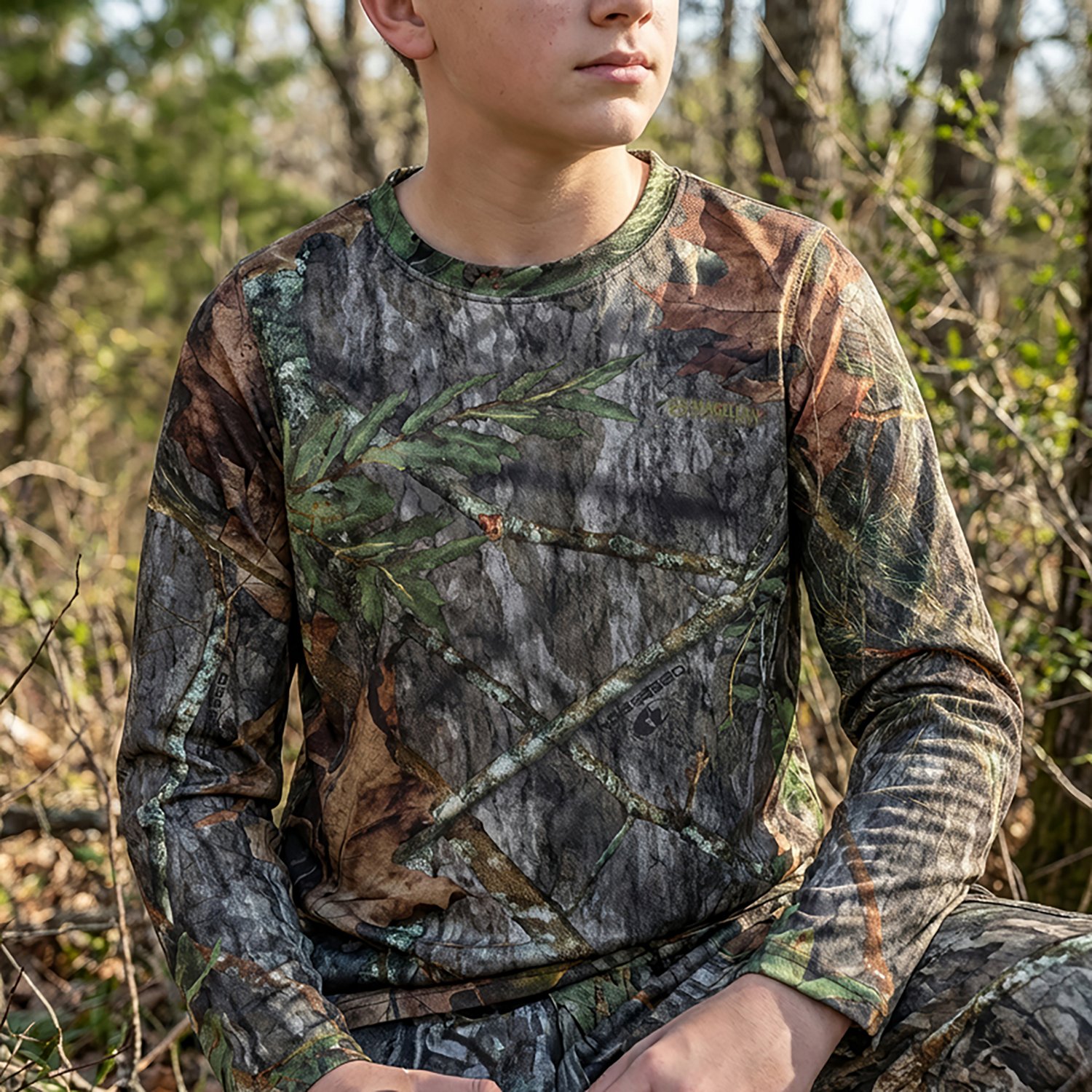 Magellan Outdoors Hunt Gear Youth Eagle Pass Tech Mesh Long Sleeve T-shirt - view number 3