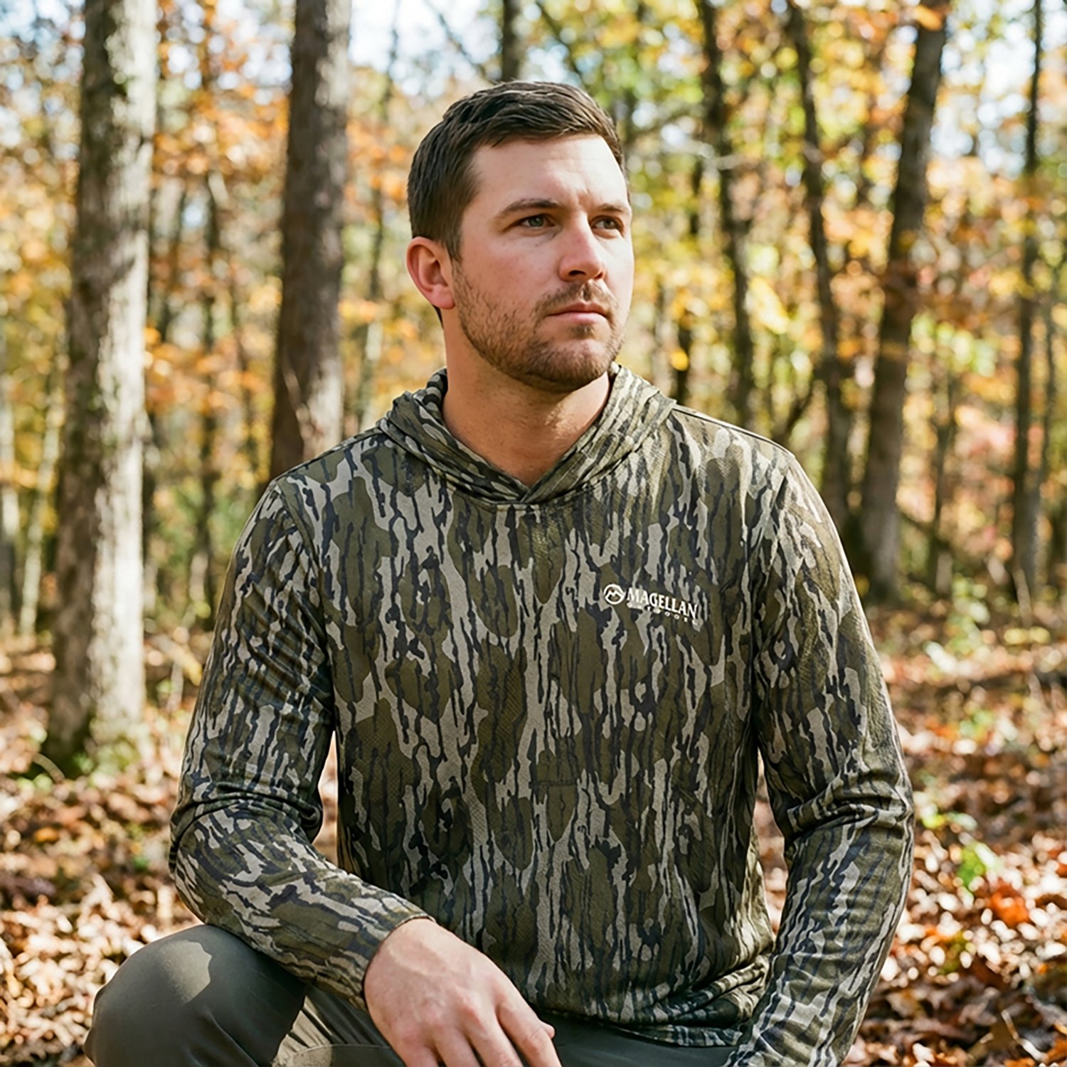Magellan Outdoors Hunt Gear Men's Eagle Pass Tech Mesh Long Sleeve Hooded T-shirt - view number 5