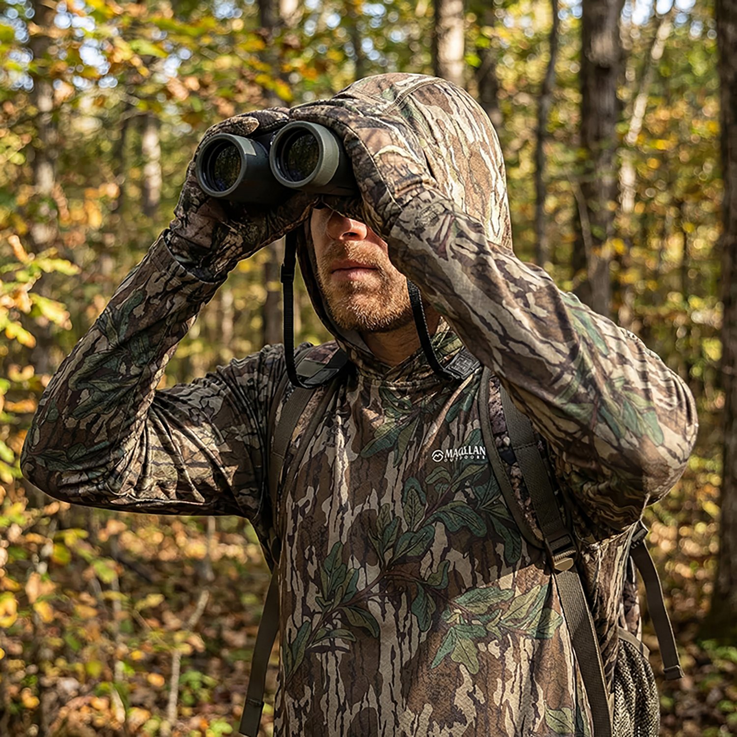 Magellan Outdoors Hunt Gear Men's Eagle Pass Tech Mesh Long Sleeve Hooded T-shirt - view number 3