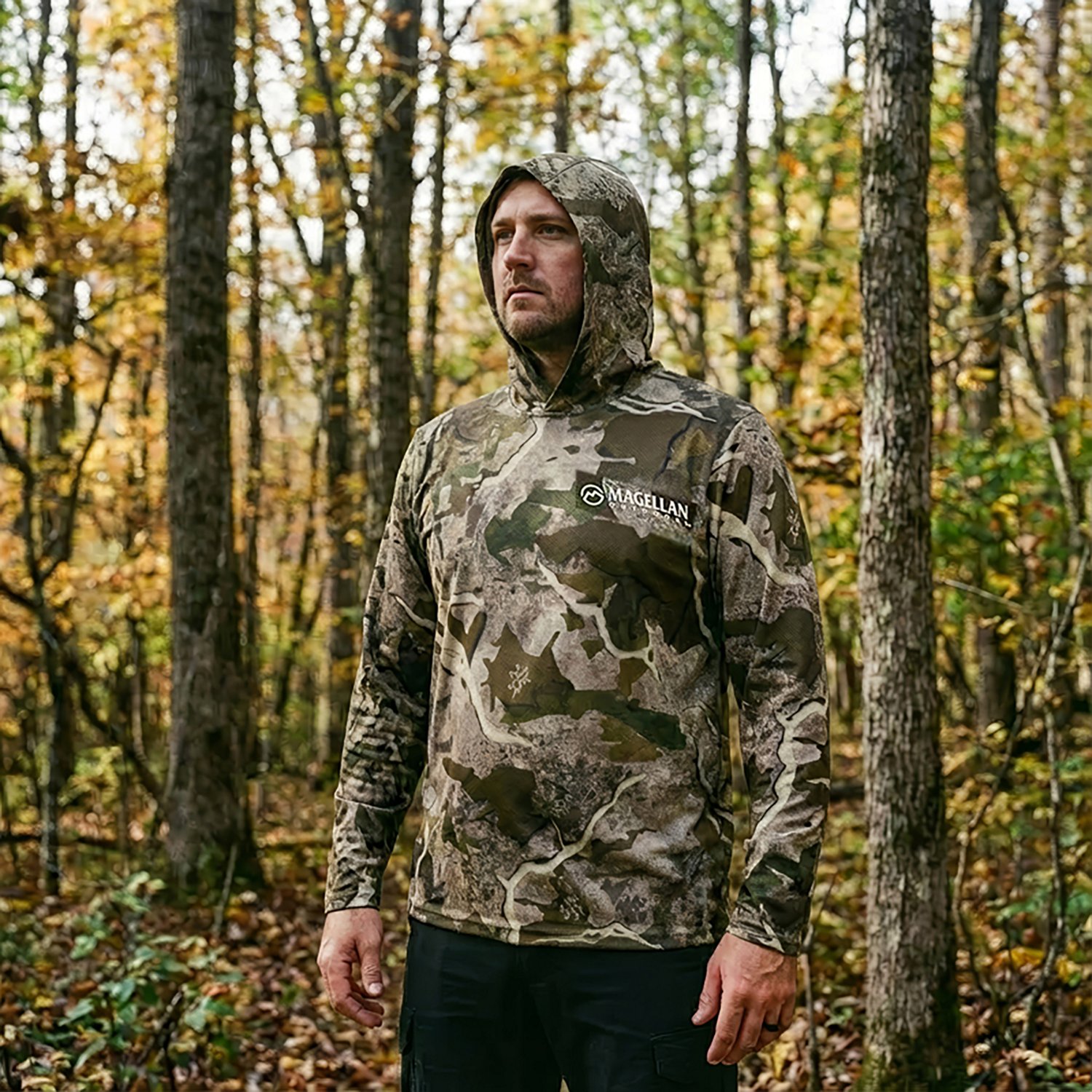 Magellan Outdoors Hunt Gear Men's Eagle Pass Tech Mesh Long Sleeve Hooded T-shirt - view number 6