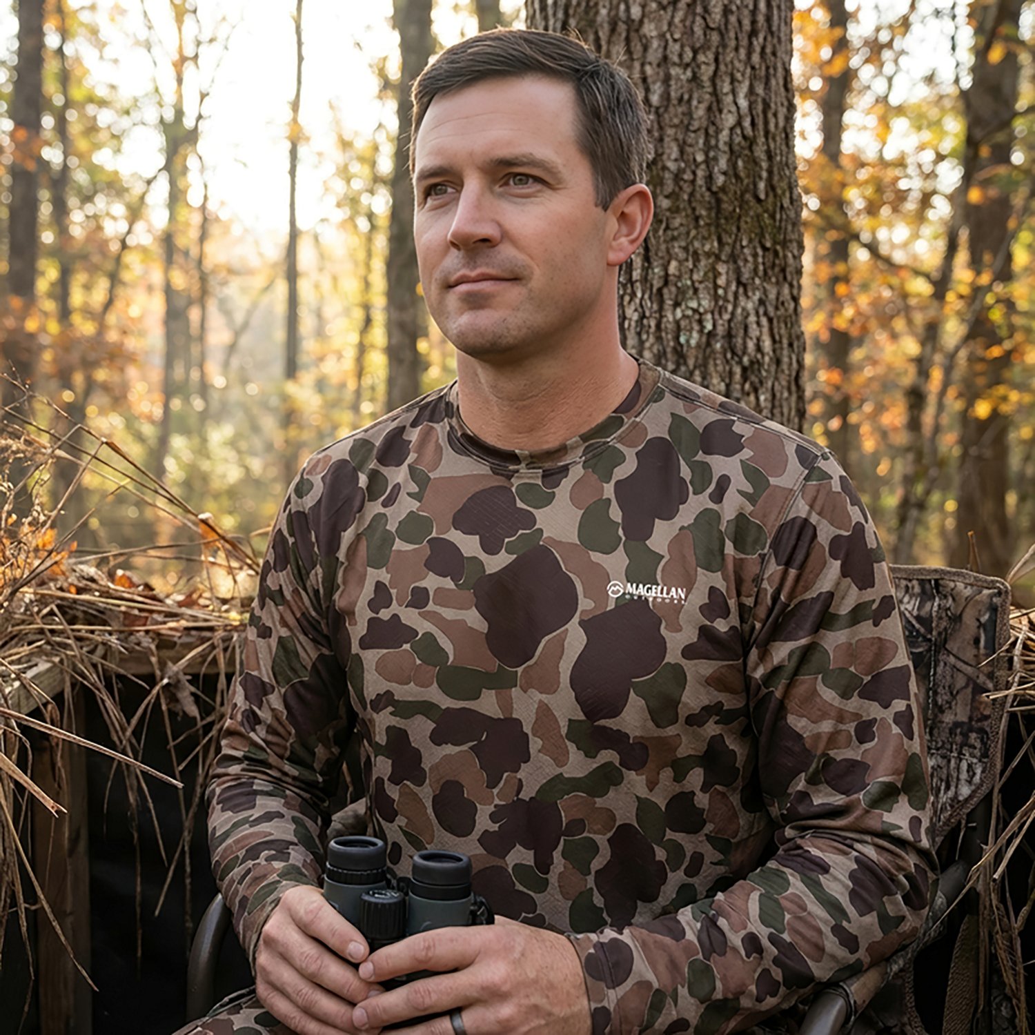 Magellan Outdoors Hunt Gear Men's Eagle Pass Tech Mesh Long Sleeve T-shirt - view number 4