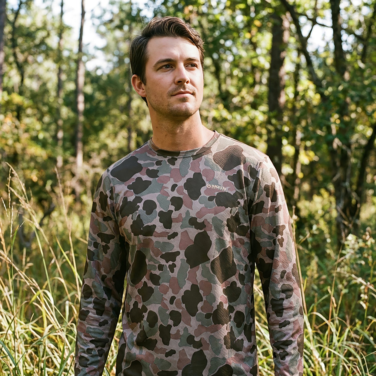Magellan Outdoors Hunt Gear Men's Eagle Pass Tech Mesh Long Sleeve T-shirt - view number 3