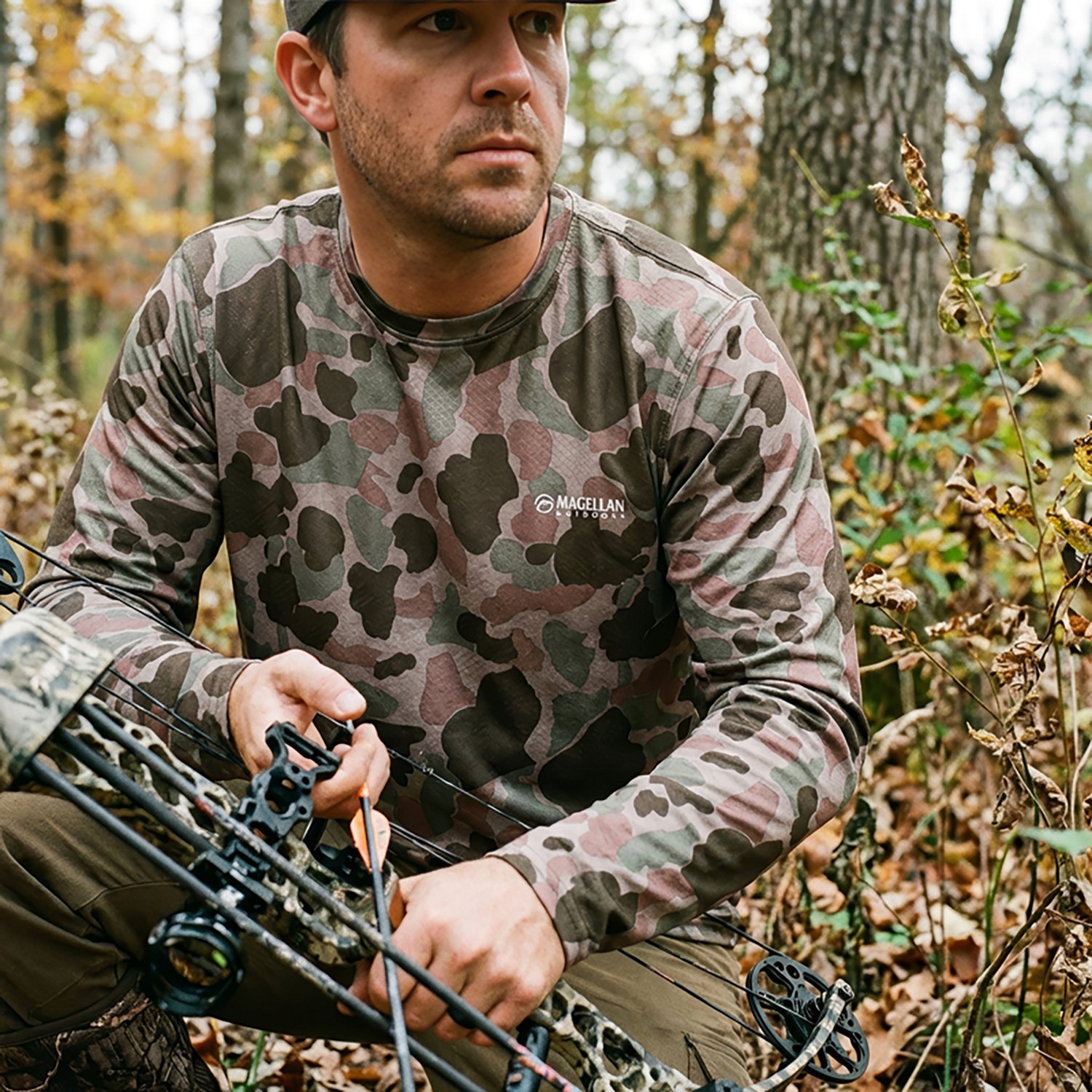 Magellan Outdoors Hunt Gear Men's Eagle Pass Tech Mesh Long Sleeve T-shirt - view number 4