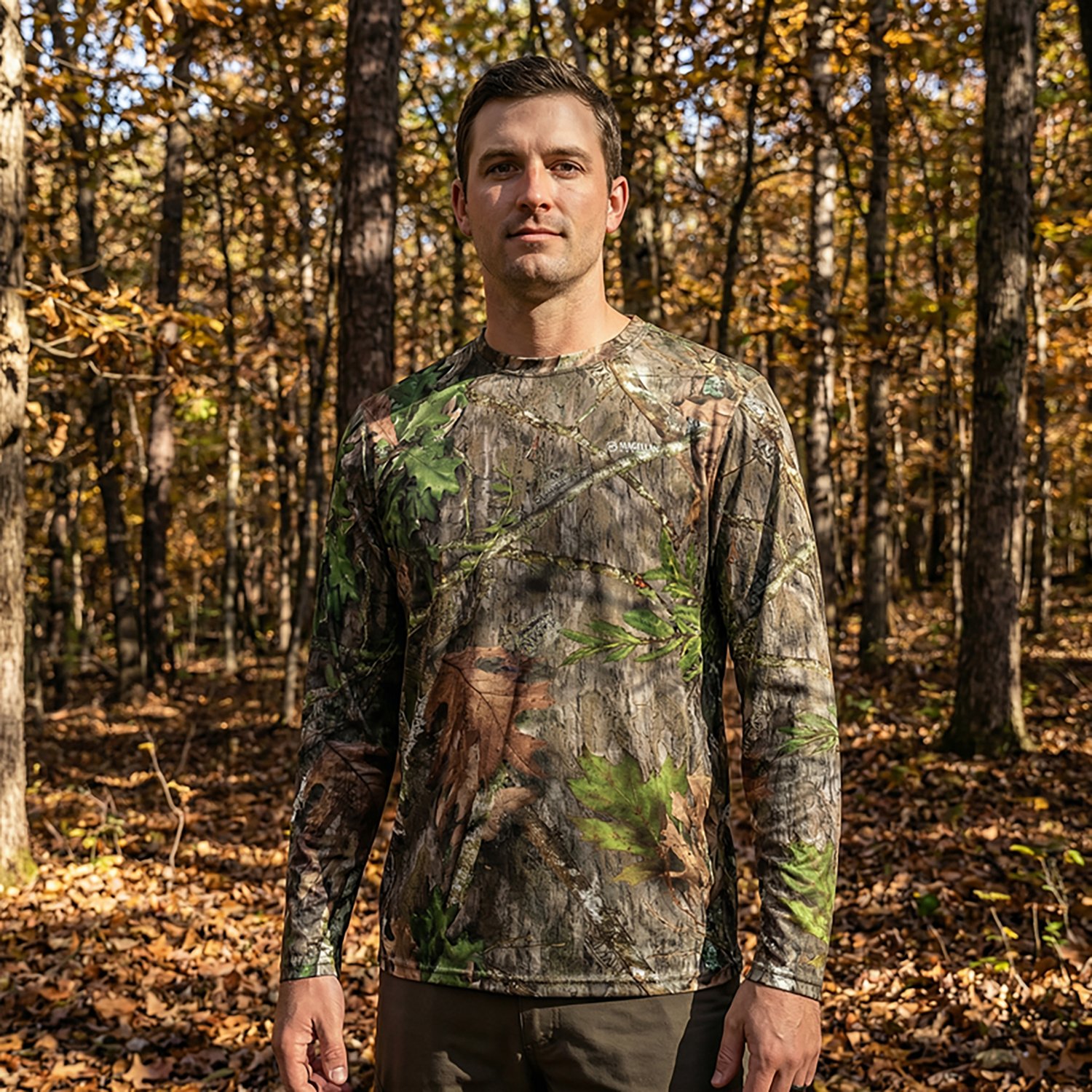 Magellan Outdoors Hunt Gear Men's Eagle Pass Tech Mesh Long Sleeve T-shirt - view number 3