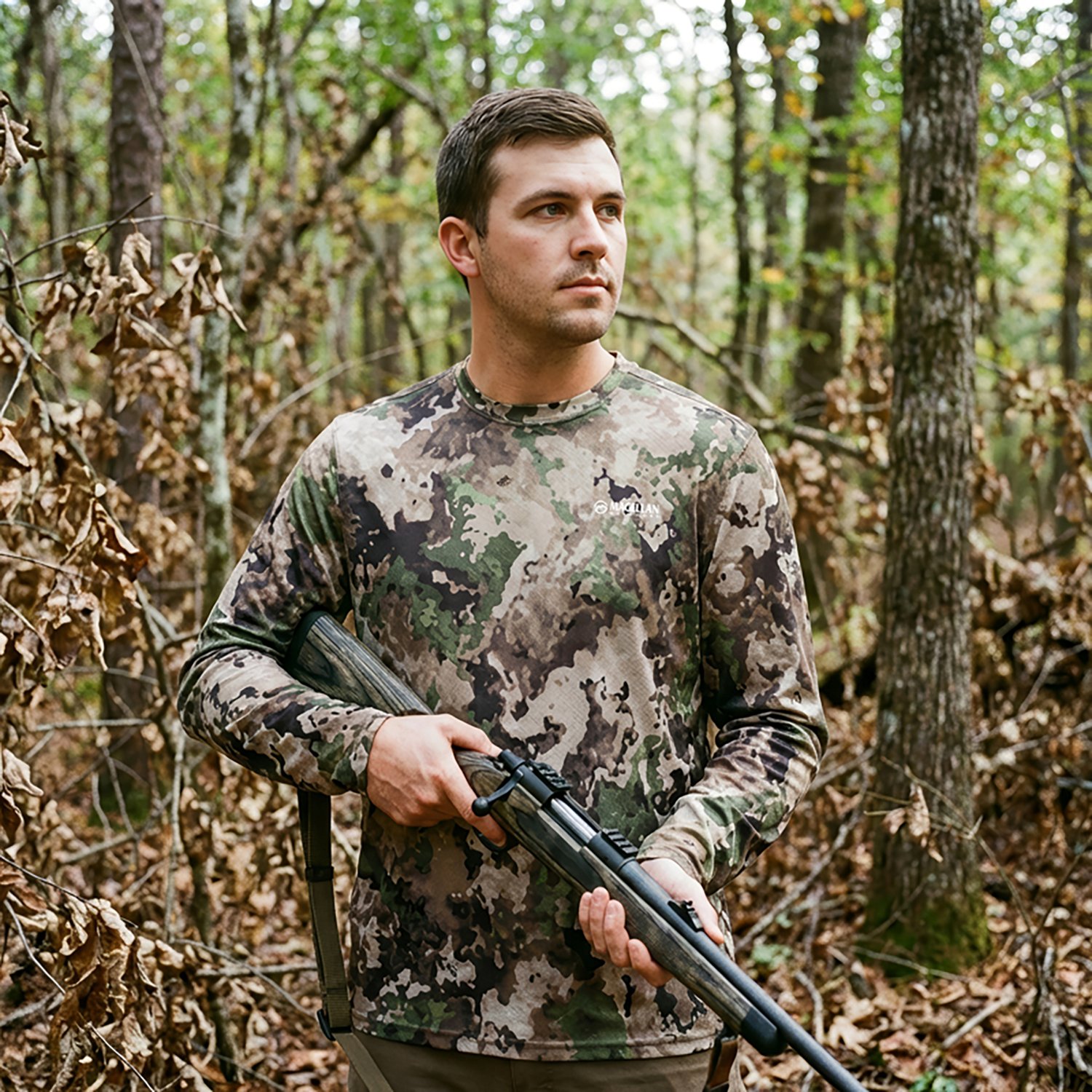 Magellan Outdoors Hunt Gear Men's Eagle Pass Tech Mesh Long Sleeve T-shirt - view number 4