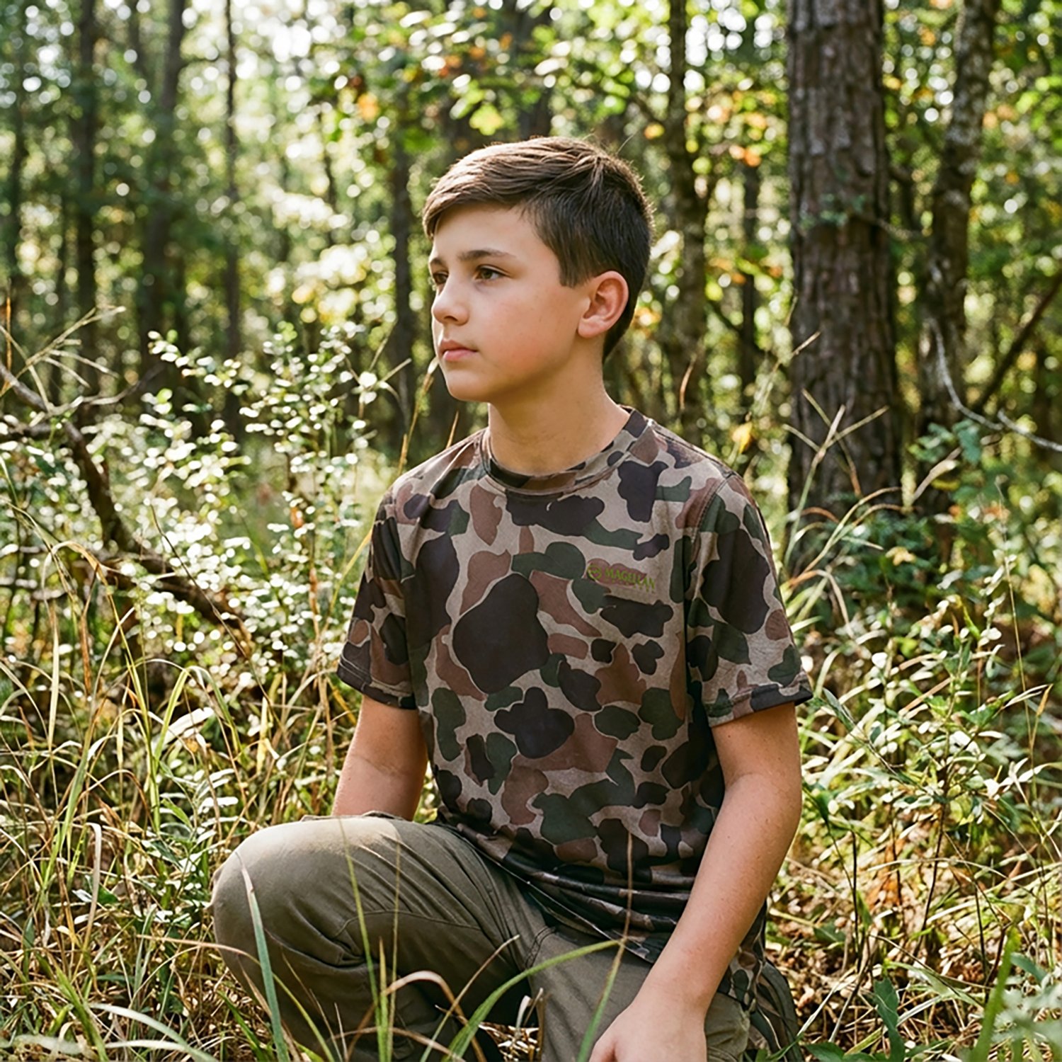 Magellan Outdoors Hunt Gear Youth Eagle Pass Tech Mesh T-shirt - view number 4