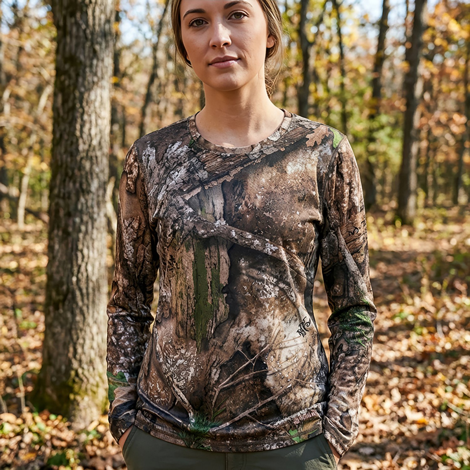 Magellan Outdoors Hunt Gear Women's Eagle Pass Tech Mesh Long Sleeve T-shirt - view number 3