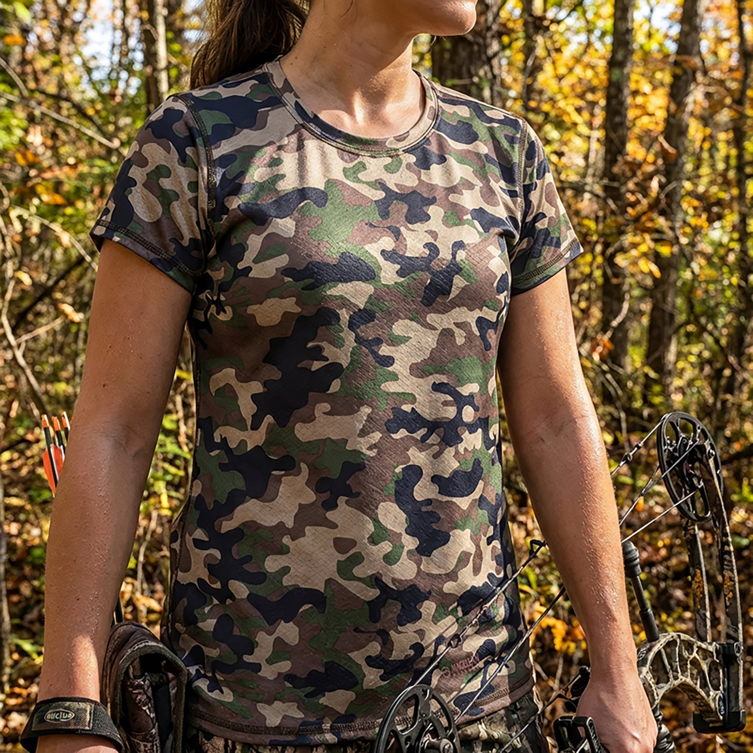 Magellan Outdoors Hunt Gear Women's Eagle Pass Tech Mesh Shirt - view number 5