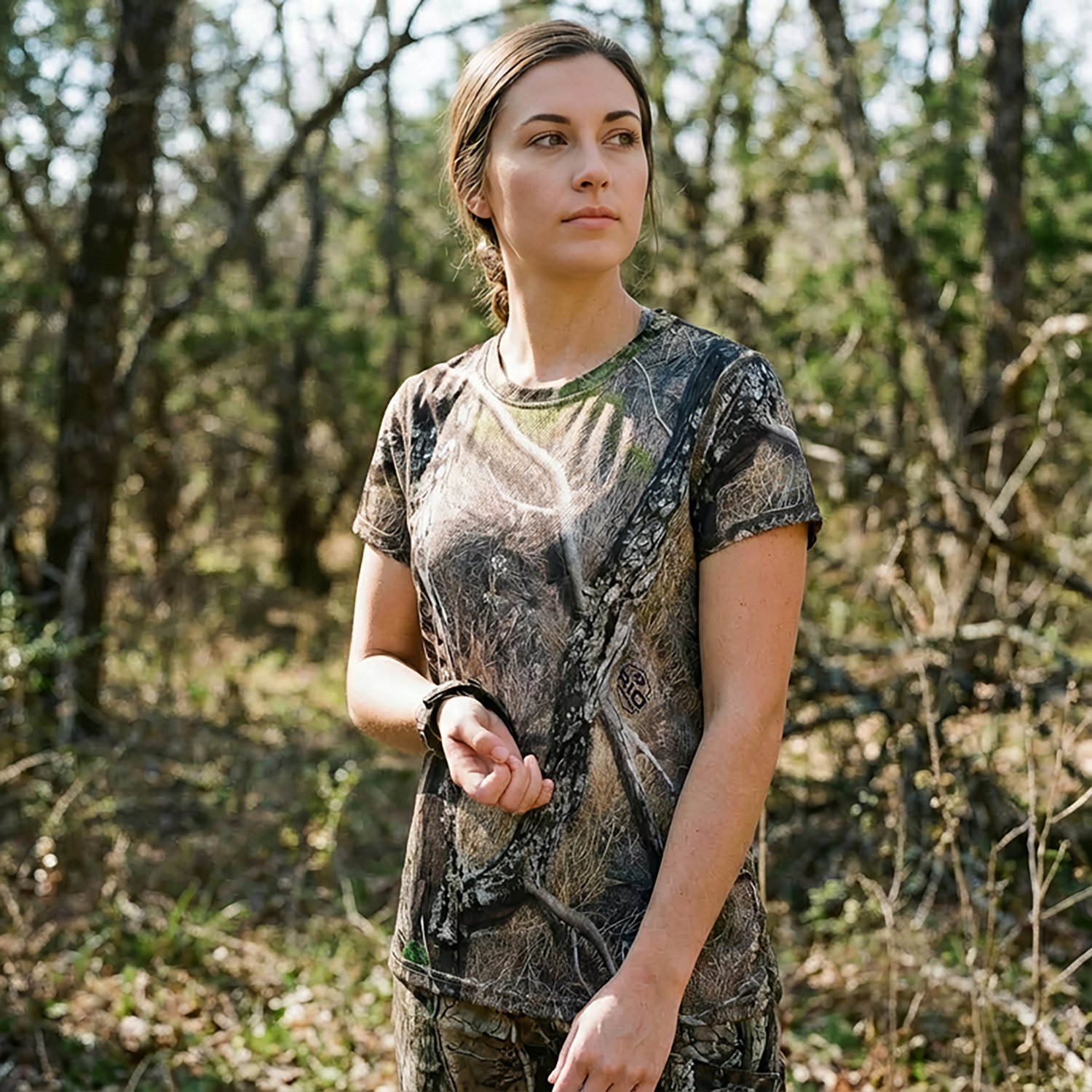 Magellan Outdoors Hunt Gear Women's Eagle Pass Tech Mesh Shirt - view number 5