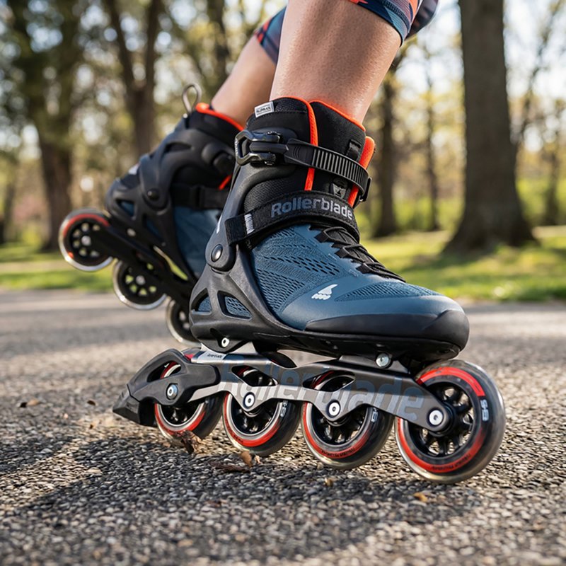 Rollerblade Men's Macroblade 90 Inline Skates, Size 9, Blue/Orange