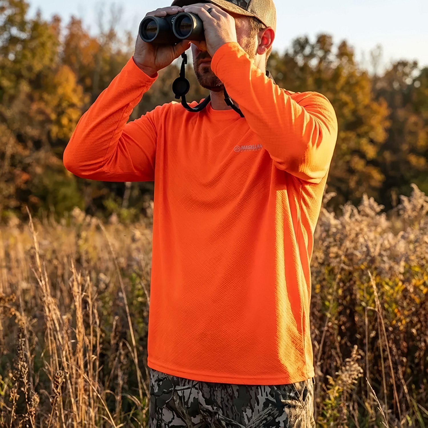 Magellan Outdoors Hunt Gear Men's Eagle Pass Tech Blaze Mesh Long Sleeve Shirt - view number 5