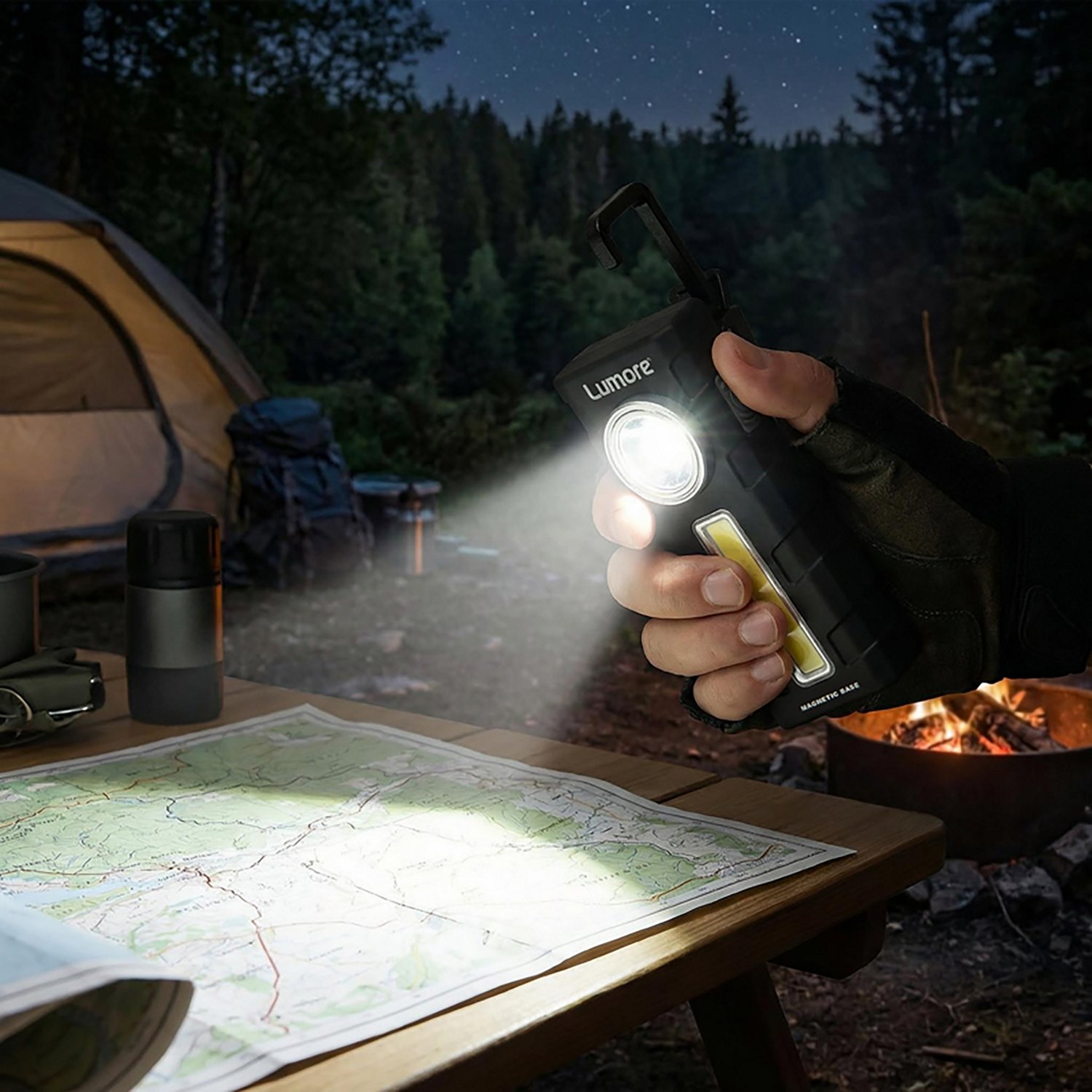 Lumore 300 Lumen Spot Light and 250 Lumen Work Pocket Light 2-N-1 Task Light - view number 5
