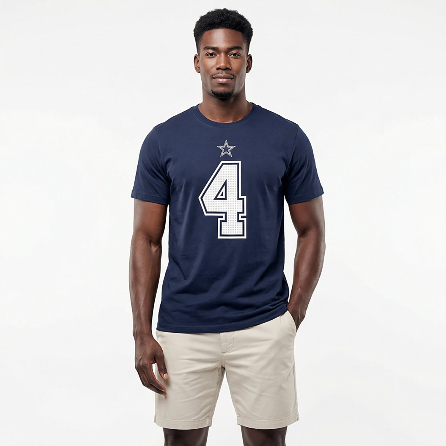 Nike Men's Dallas Cowboys Dak Prescott #4 N&N Short Sleeve T-shirt - view number 2