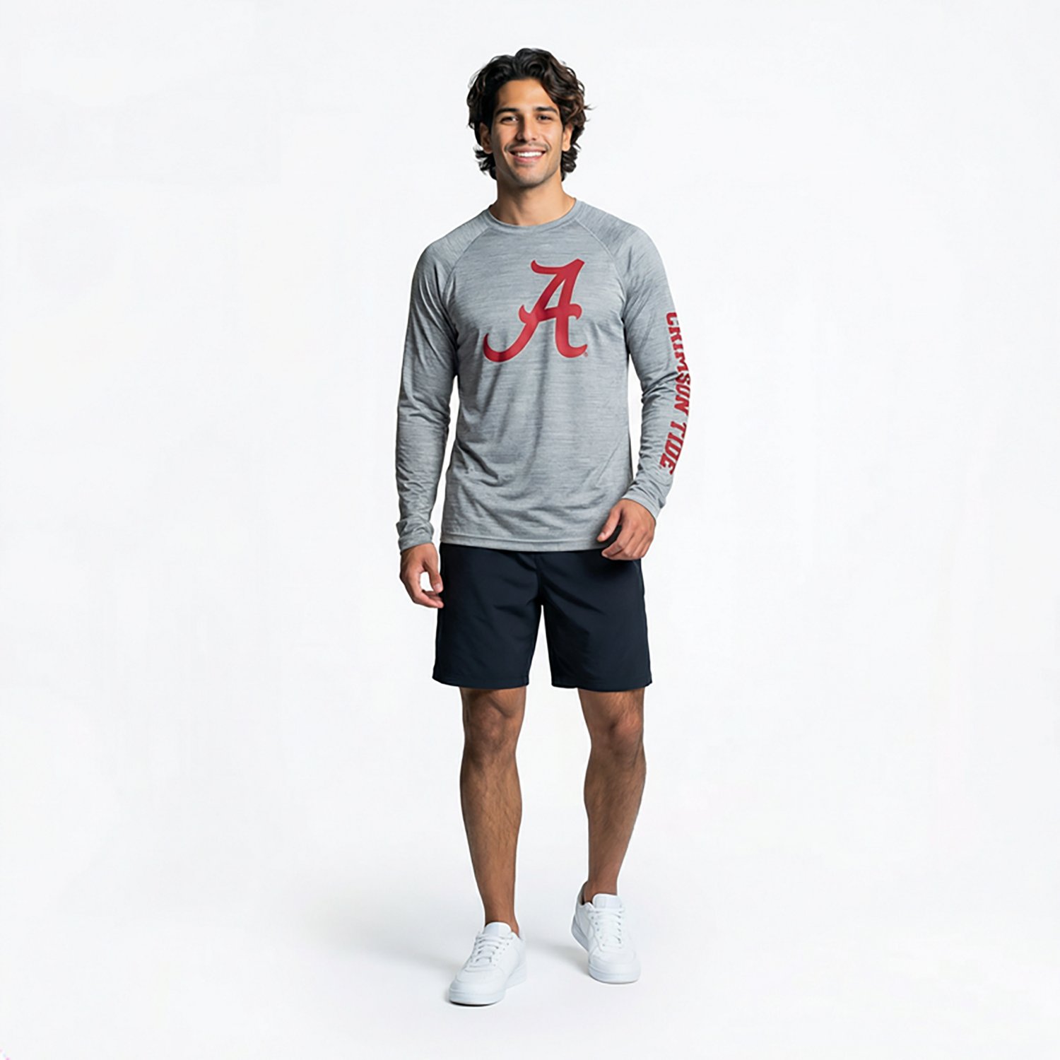 Columbia Sportswear Men's University of Alabama PFG Terminal Tackle Heather Long Sleeve Shirt - view number 6