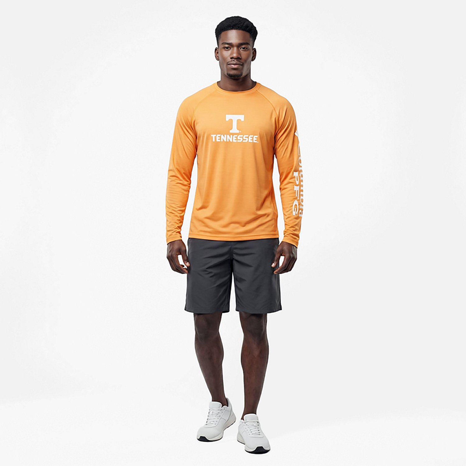 Columbia Sportswear Men's University of Tennessee PFG Terminal Tackle Heather Long Sleeve Shirt - view number 6