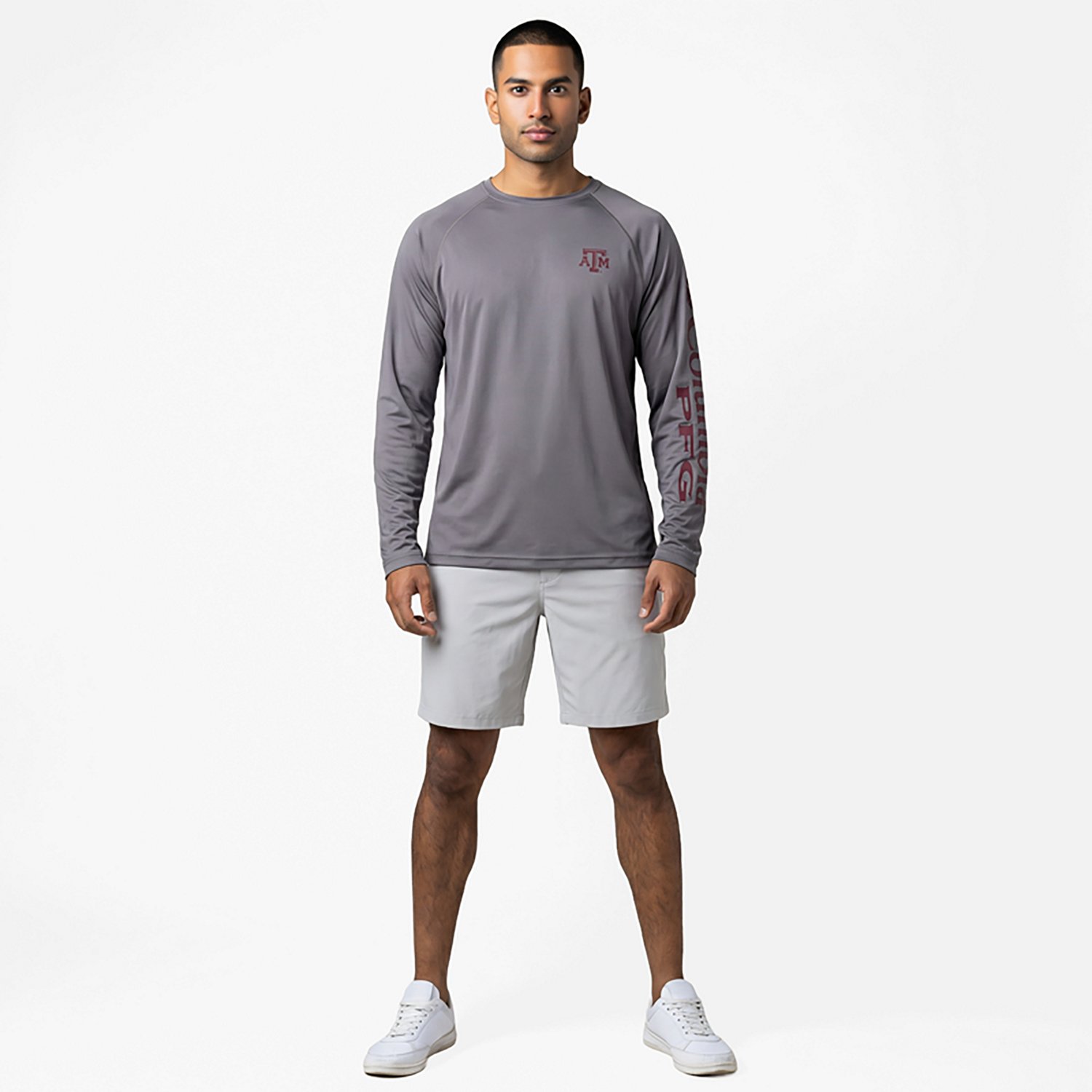 Columbia Sportswear Men's Texas A&M University Terminal Tackle Long Sleeve T-shirt - view number 6