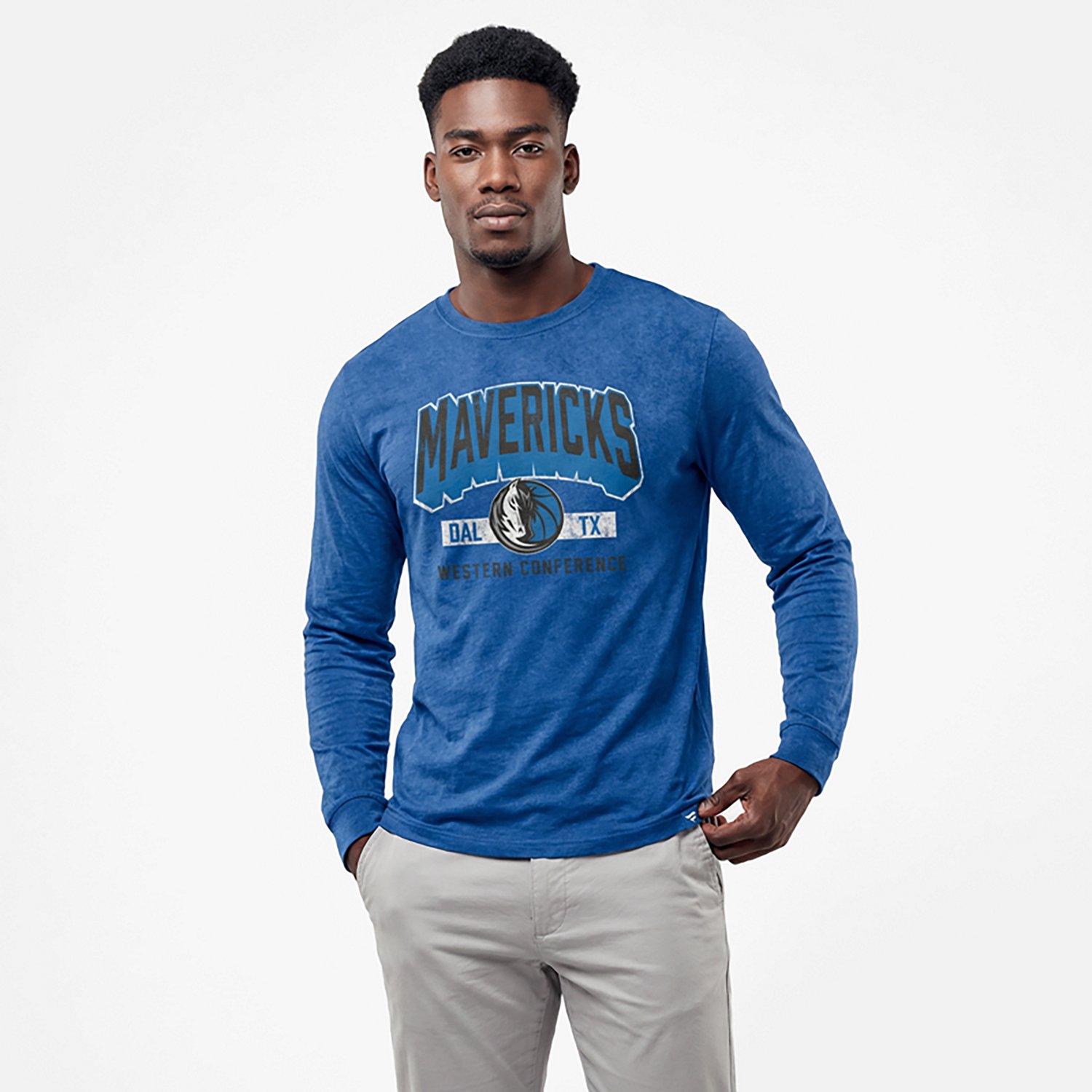 Fanatics Men's Dallas Mavericks Front Court Press Long Sleeve T-shirt - view number 2