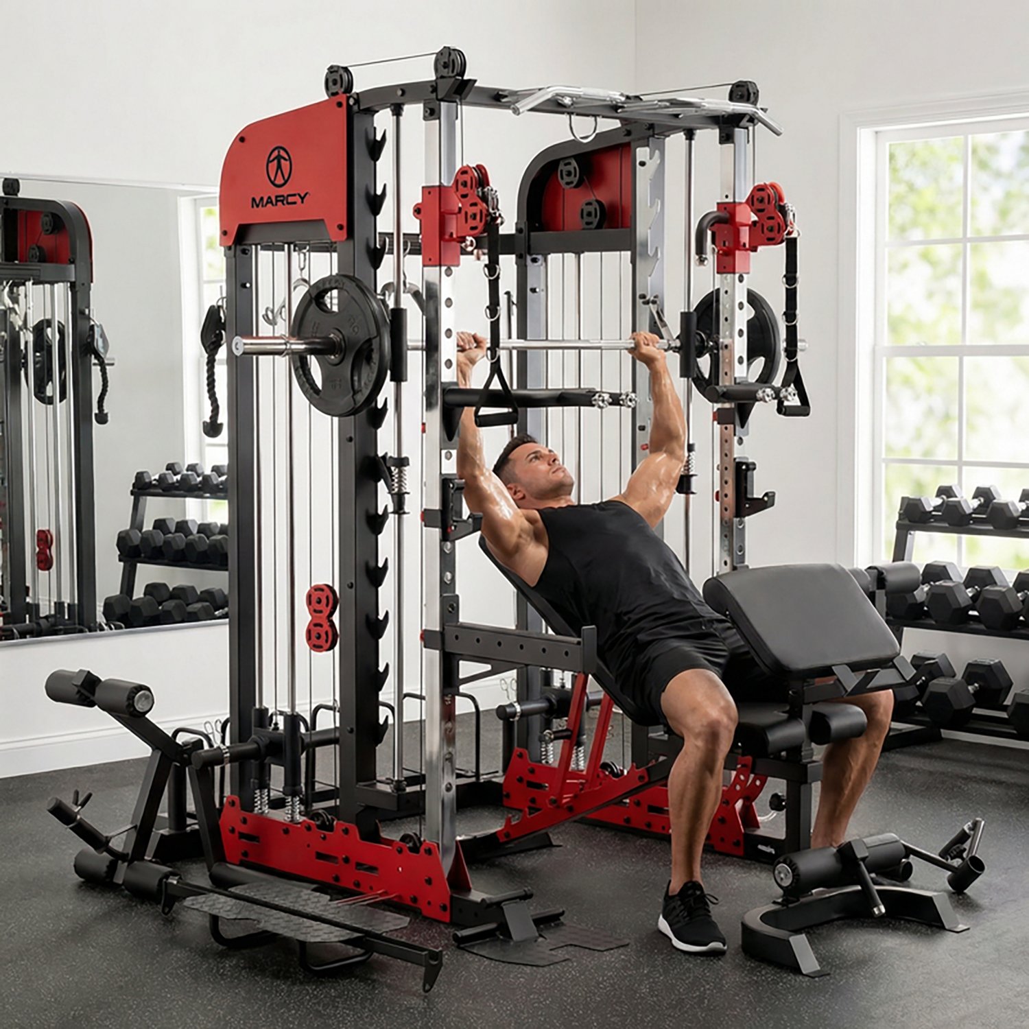 Marcy Deluxe Pro Smith Cage Home Gym System