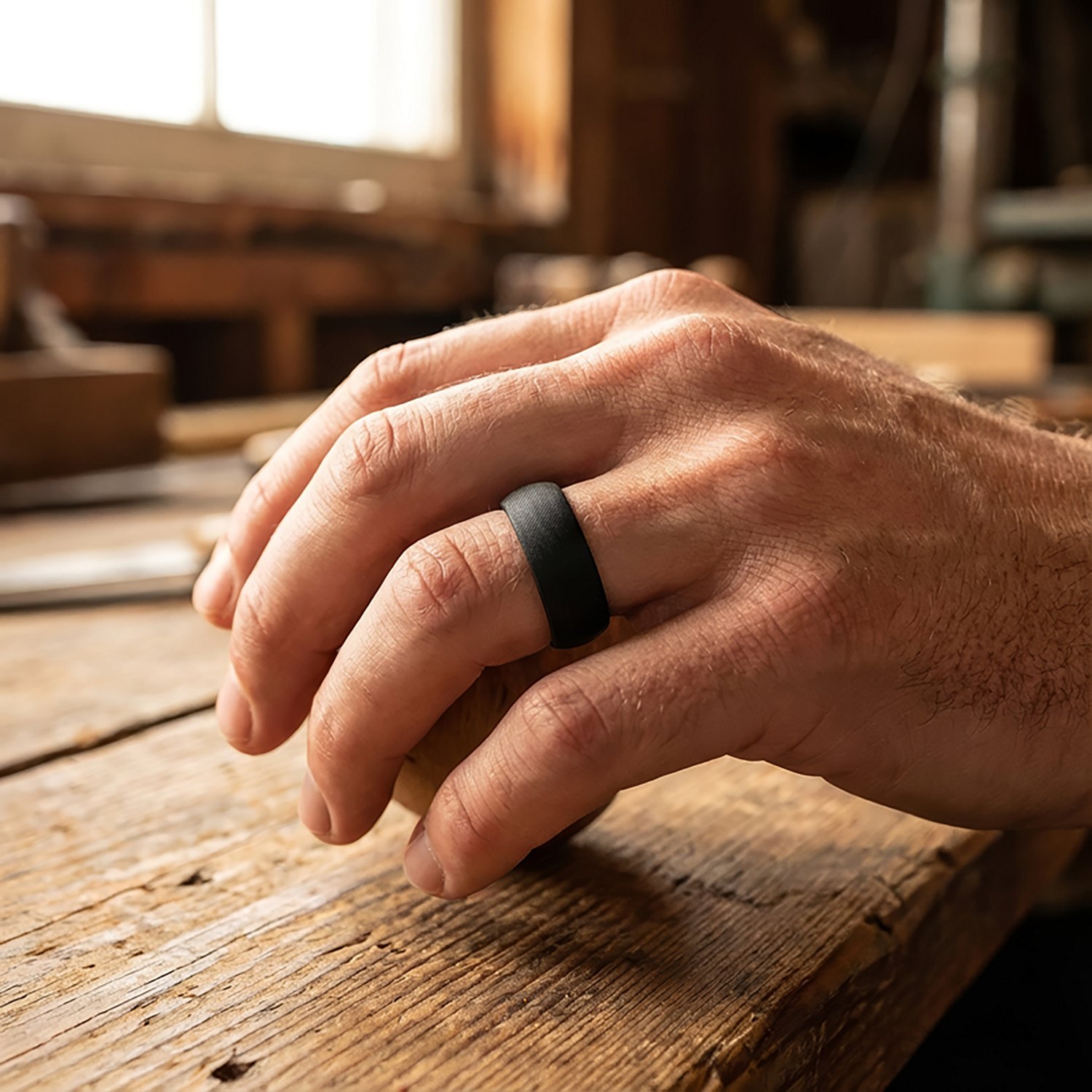 QALO Men's Satin Silicone Ring                                                                                                   - view number 3