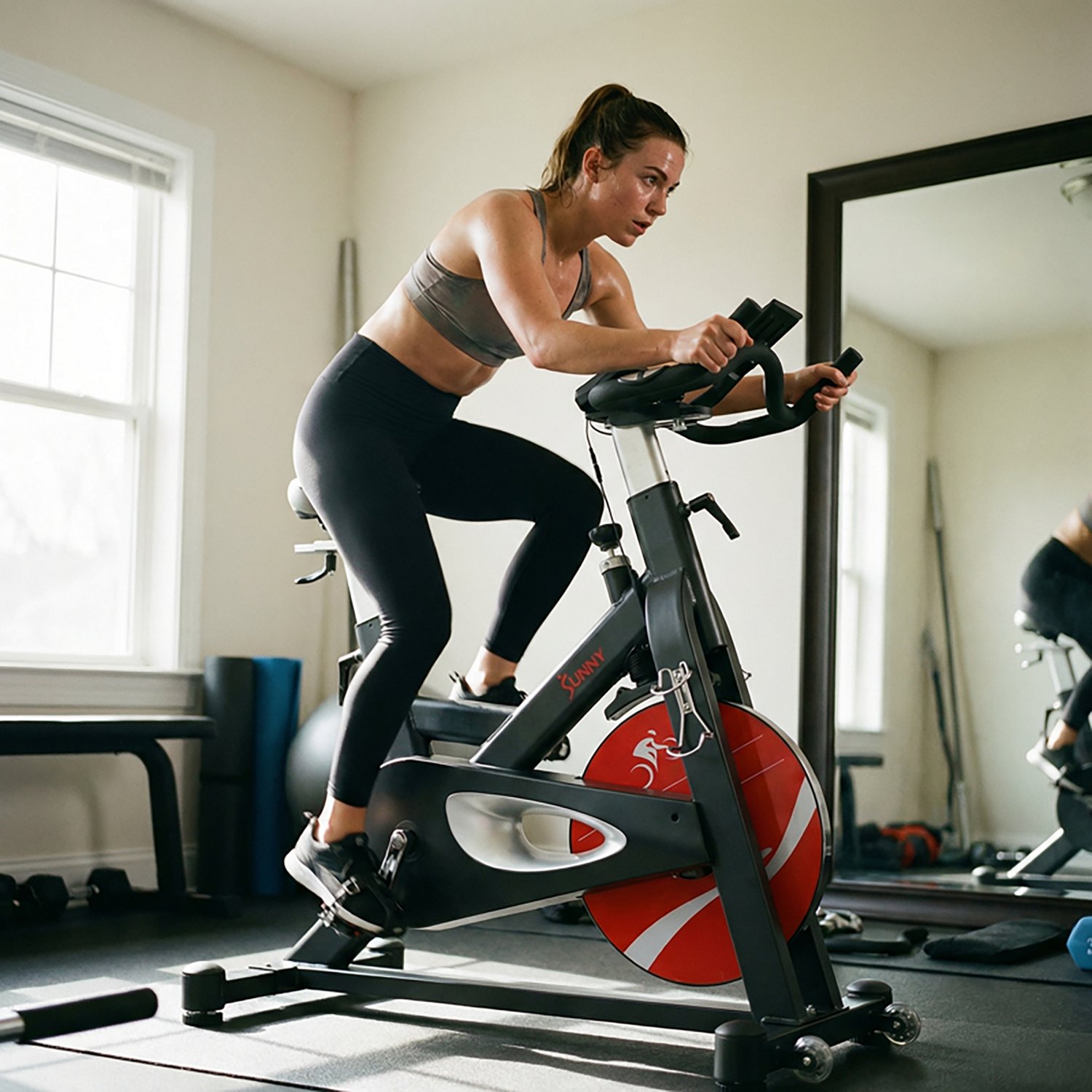 Sunny Health & Fitness Evolution Pro II Magnetic Indoor Cycling Bike