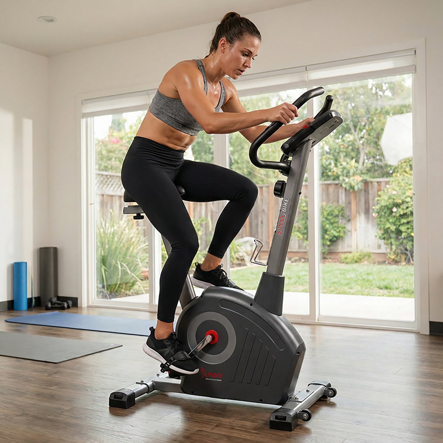 Sunny Health & Fitness Elite Interactive Series Magnetic Smart Exercise Bike