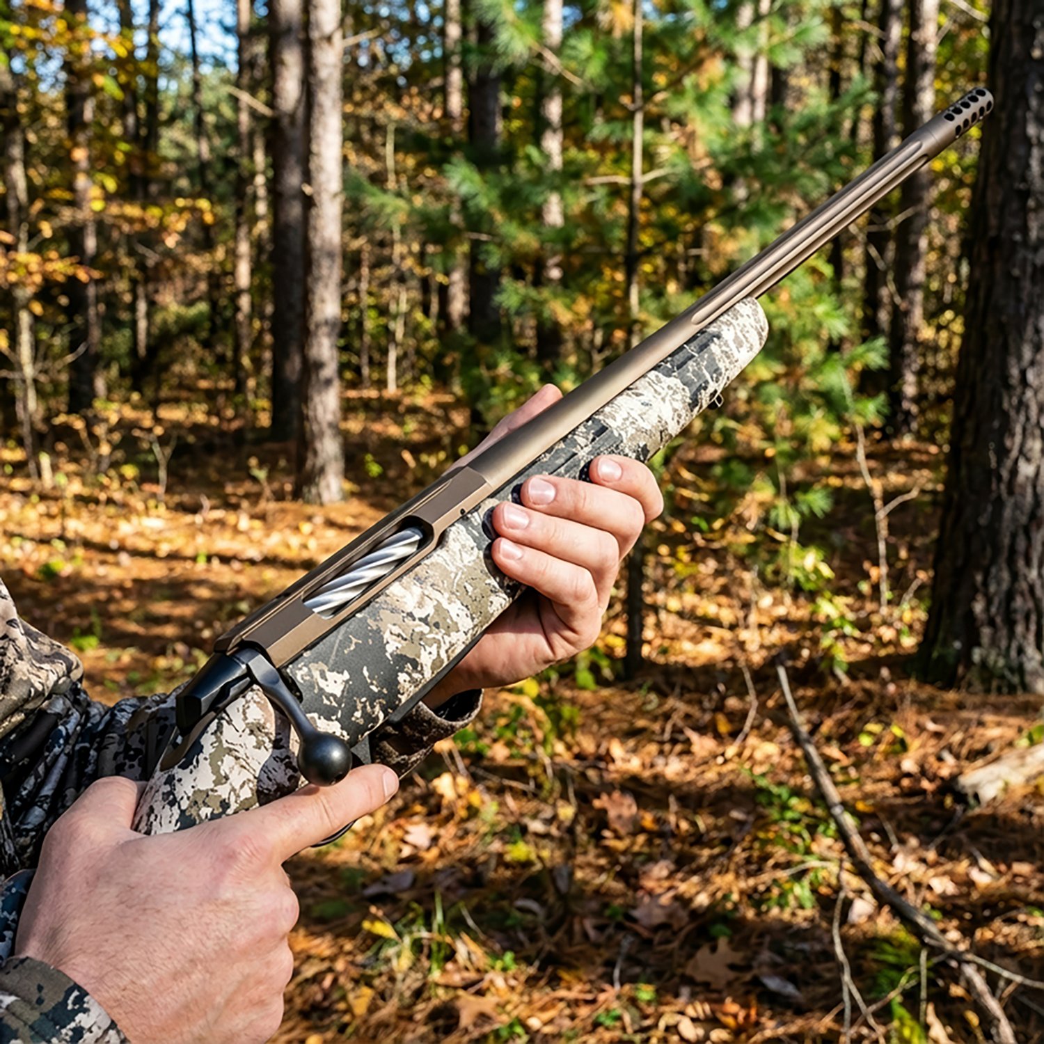 Tikka T3x Lite Veil Camo 6.5 Creedmoor Bolt Action Rifle  - view number 3