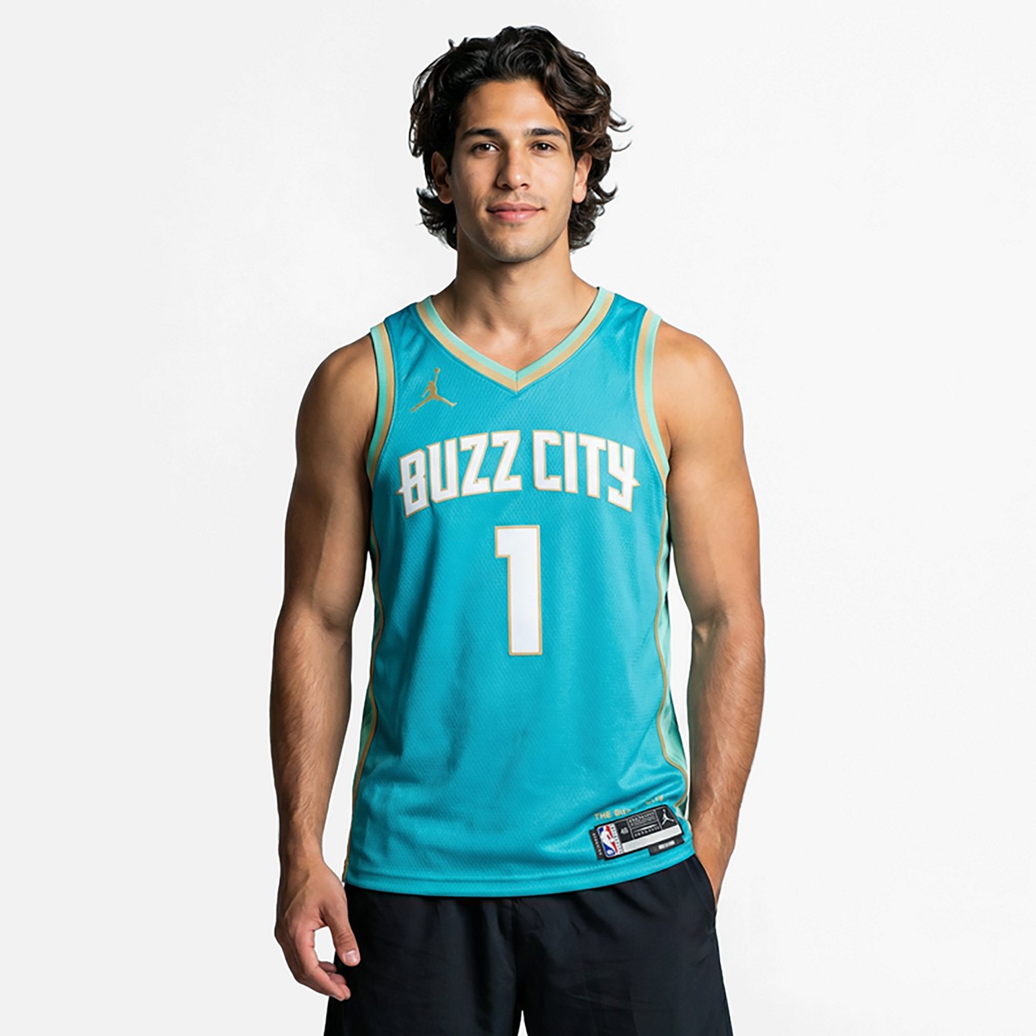 Nike Men's Charlotte Hornets LaMelo Ball #5 City Edition Swingman Jersey - view number 2