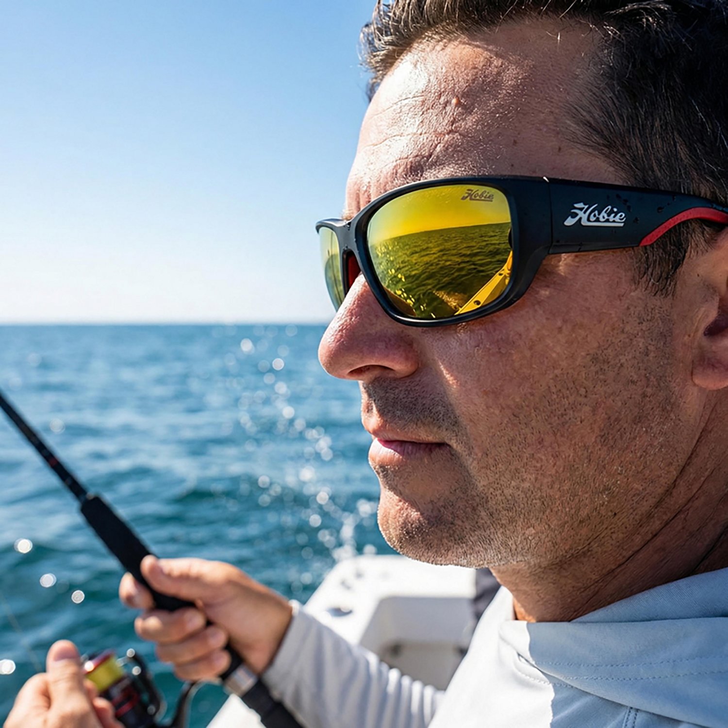 Hobie Polarized Men's Hank Cherry Bluefin Float Polarized Sunglasses                                                             - view number 5