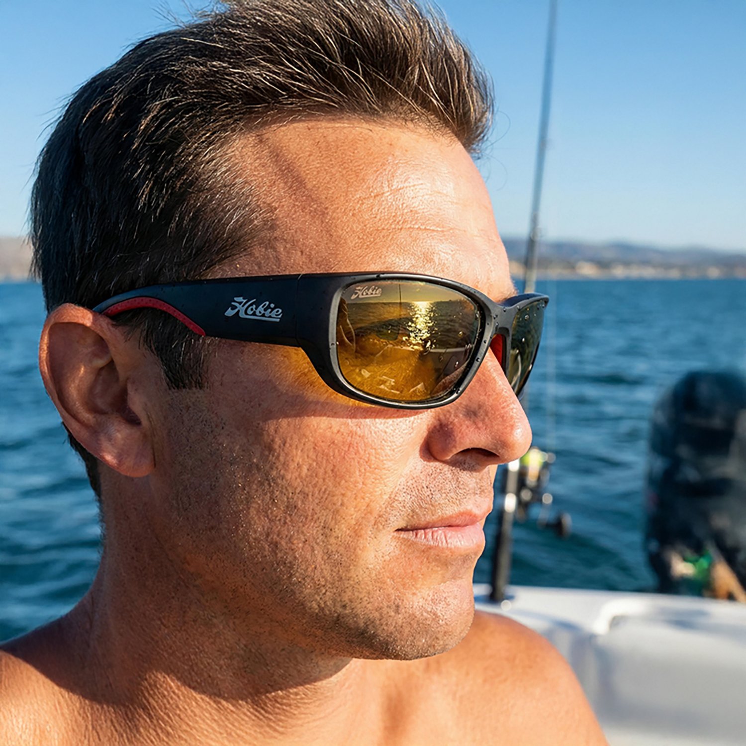 Hobie Polarized Men's Hank Cherry Bluefin Float Polarized Sunglasses                                                             - view number 6