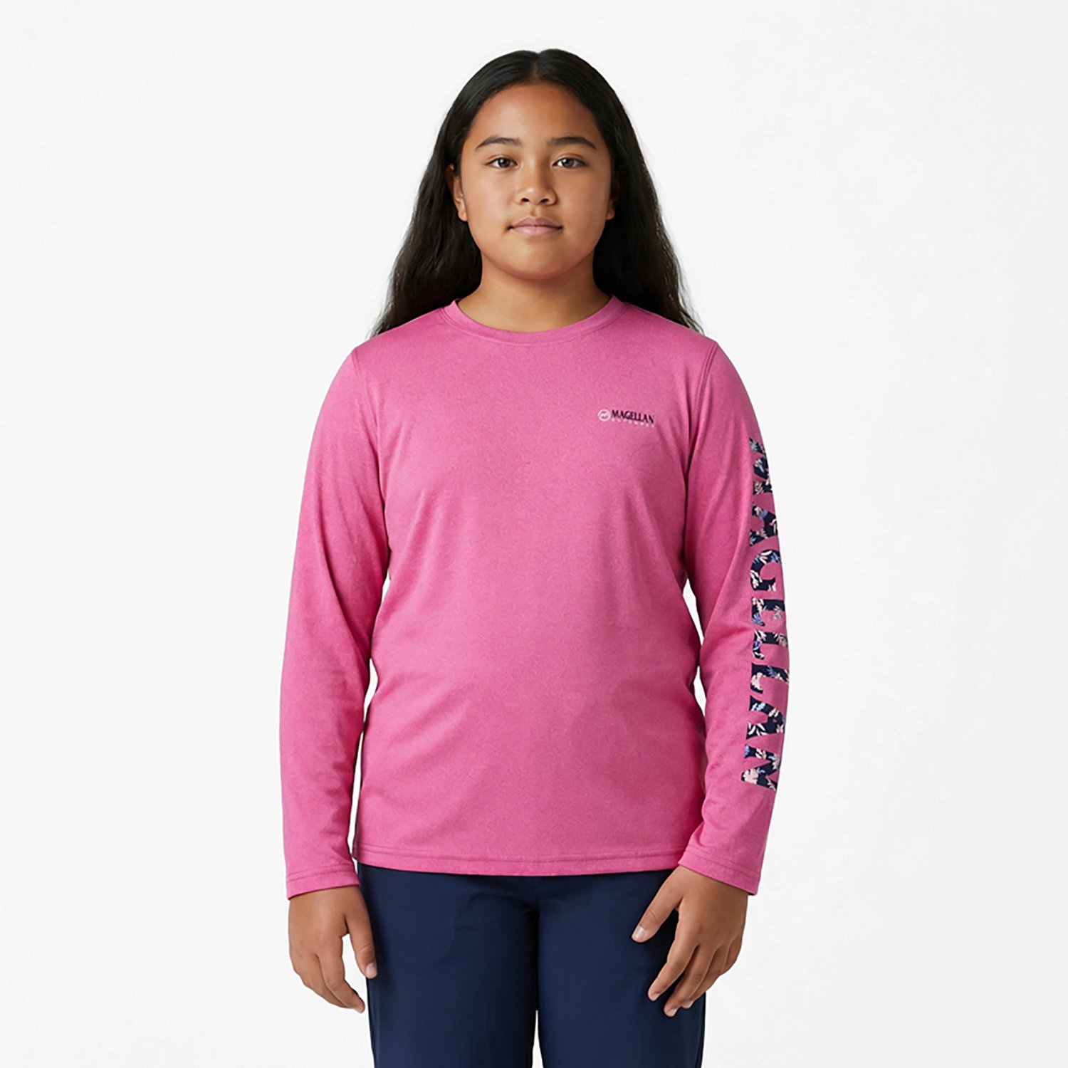 Magellan Outdoors Girls' Caddo Lake Logo Long Sleeve T-shirt                                                                     - view number 2