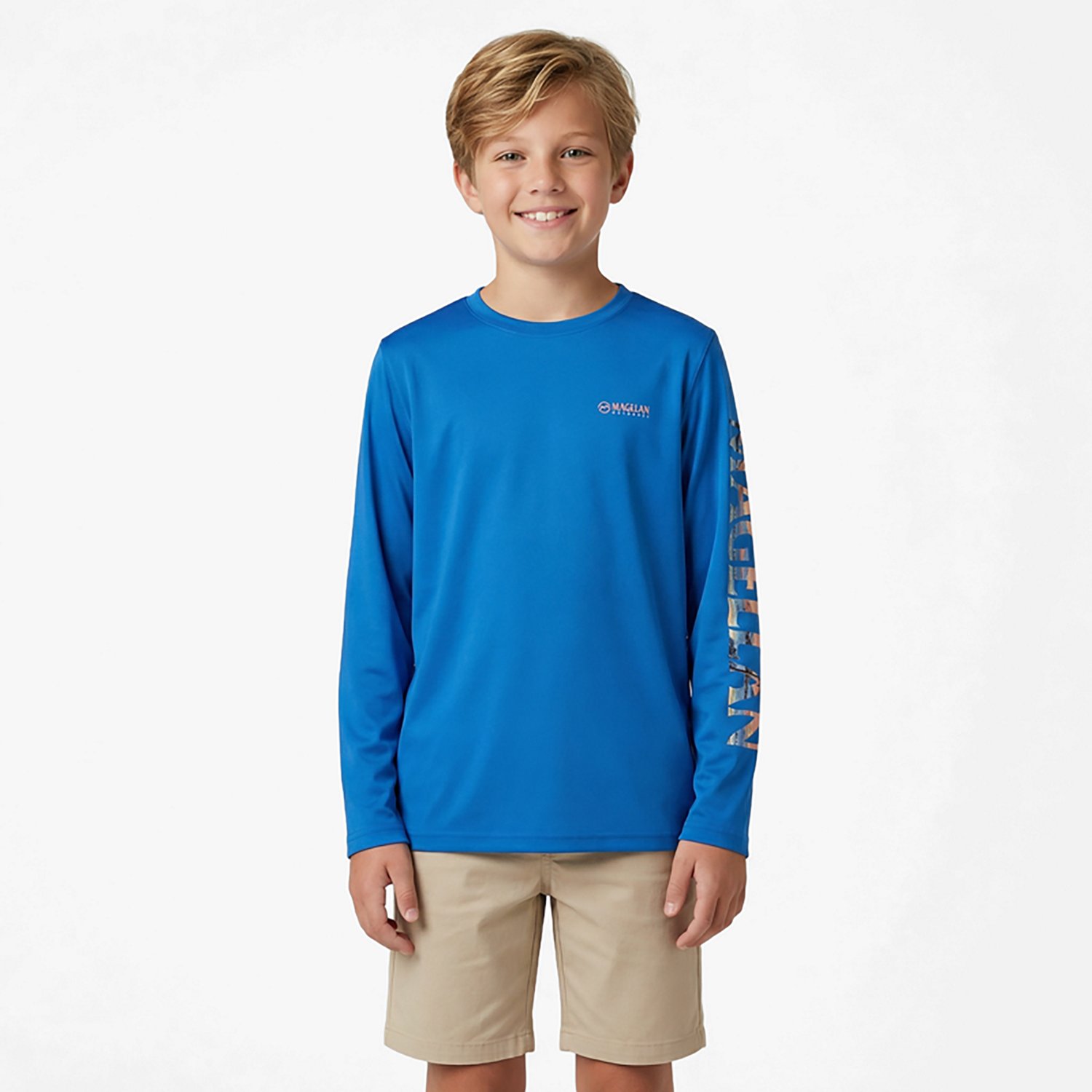 Magellan Outdoors Boys' Casting Crew Print Logo Fishing T-shirt - view number 2