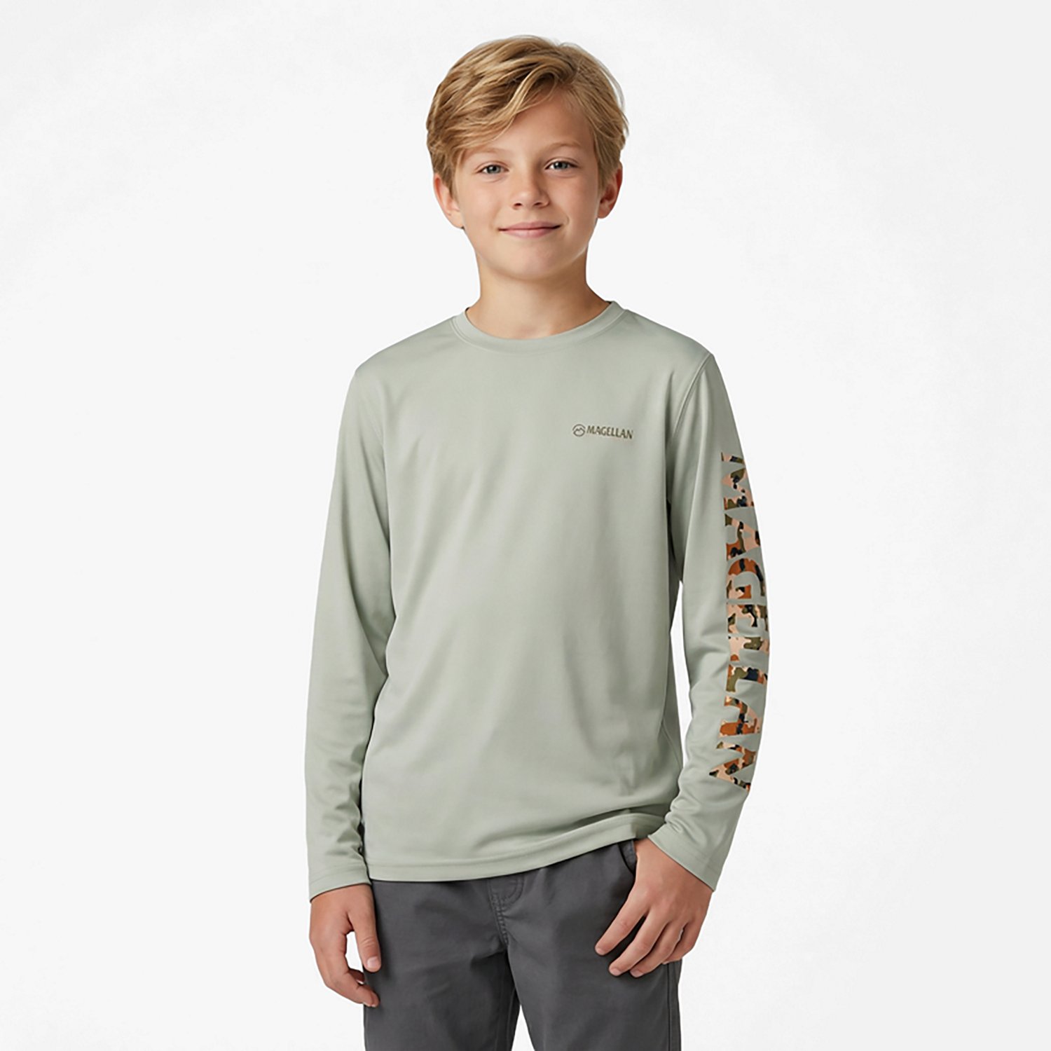 Magellan Outdoors Boys' Casting Crew Print Logo Fishing T-shirt - view number 2