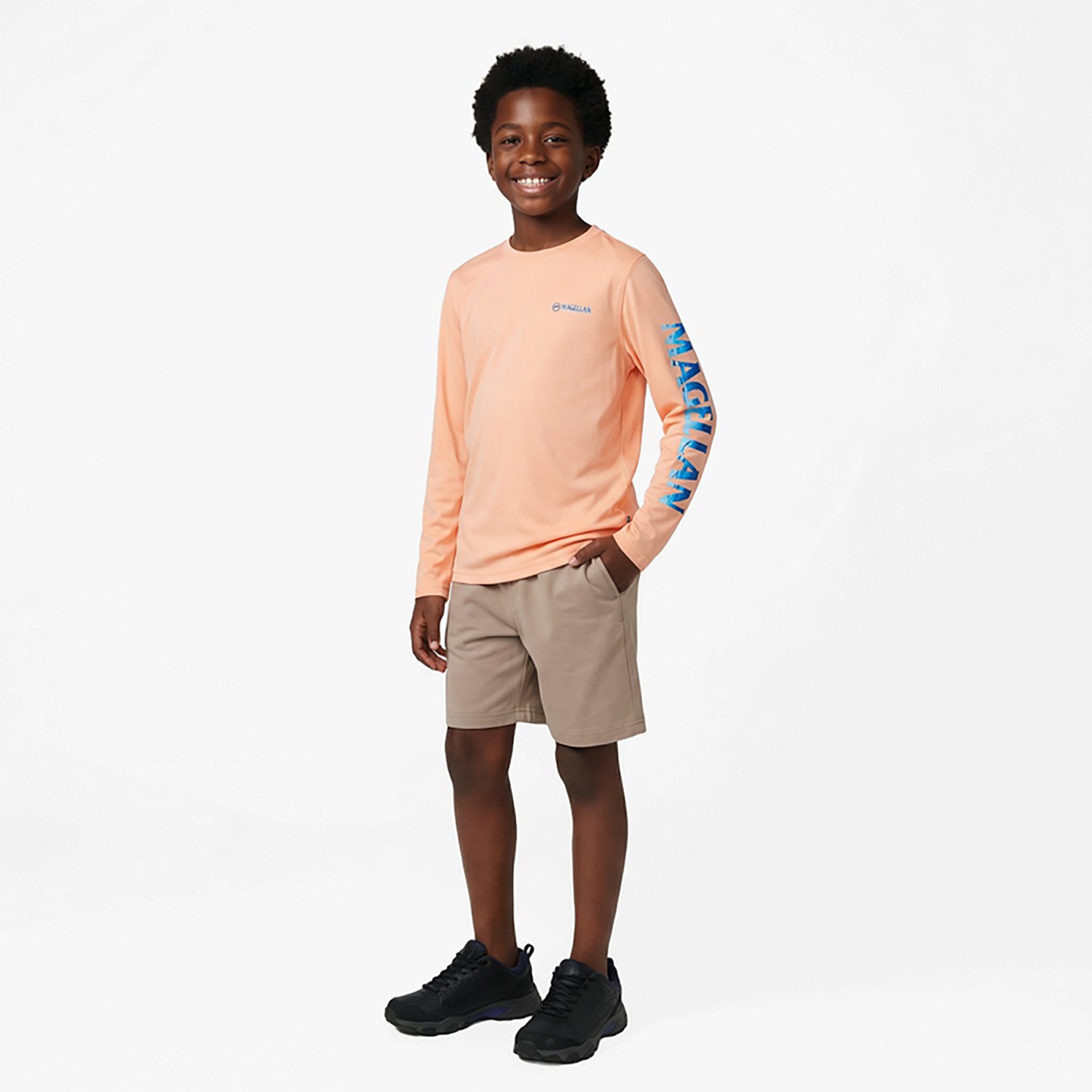 Magellan Outdoors Boys' Casting Crew Print Logo Fishing T-shirt - view number 2