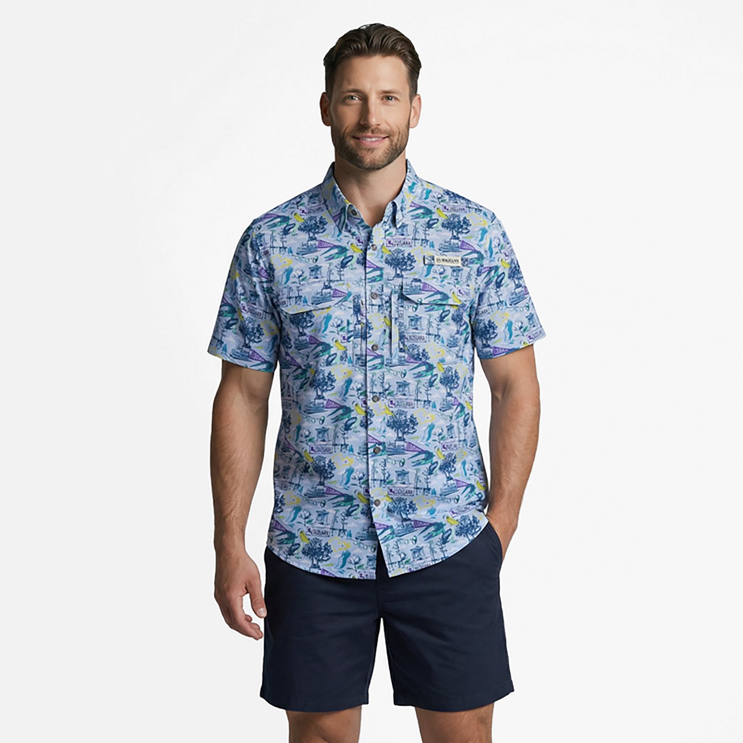 Magellan Outdoors Men's LA Local State Print Shirt - view number 2