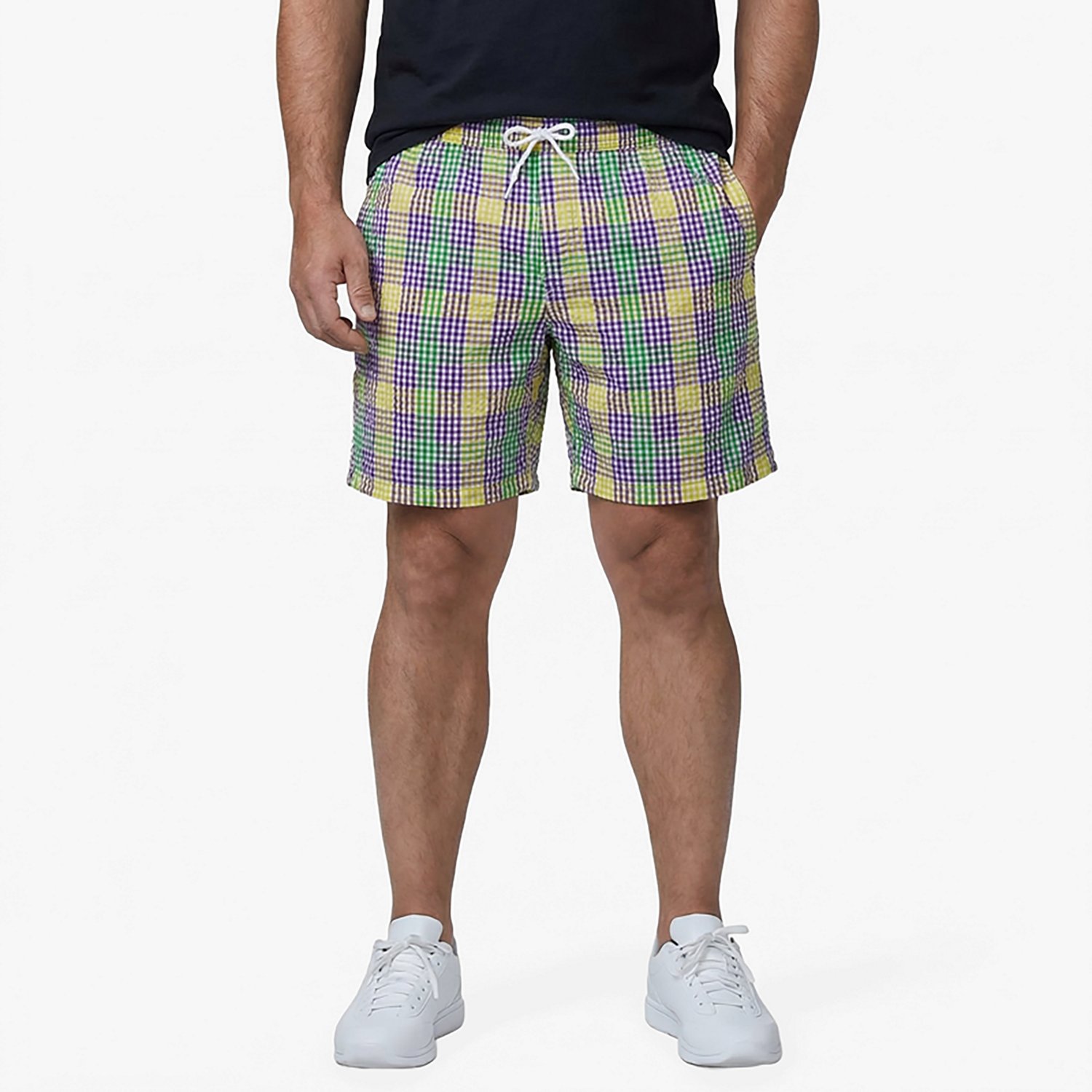 Magellan Outdoors Men's Mardi Gras Seersucker Gingham Boat Shorts 7 in - view number 2