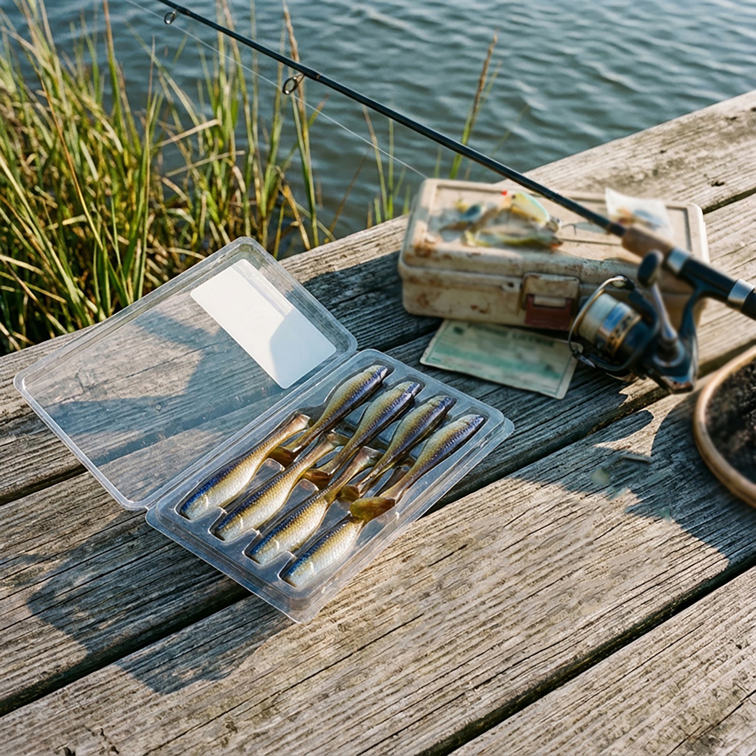 Dockside Bait & Tackle Matrix Triple Laminate 3 in Unrigged Plastic Swimbaits 8-Pack - view number 2