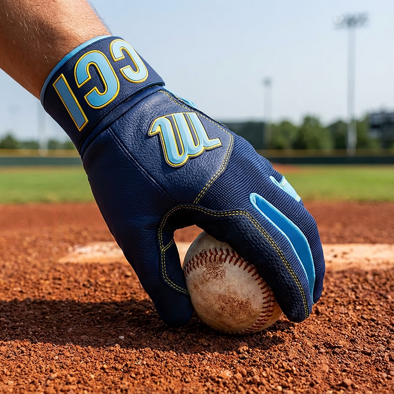 Marucci Adults' Blacksmith Full Wrap Batting Glove                                                                               - view number 3