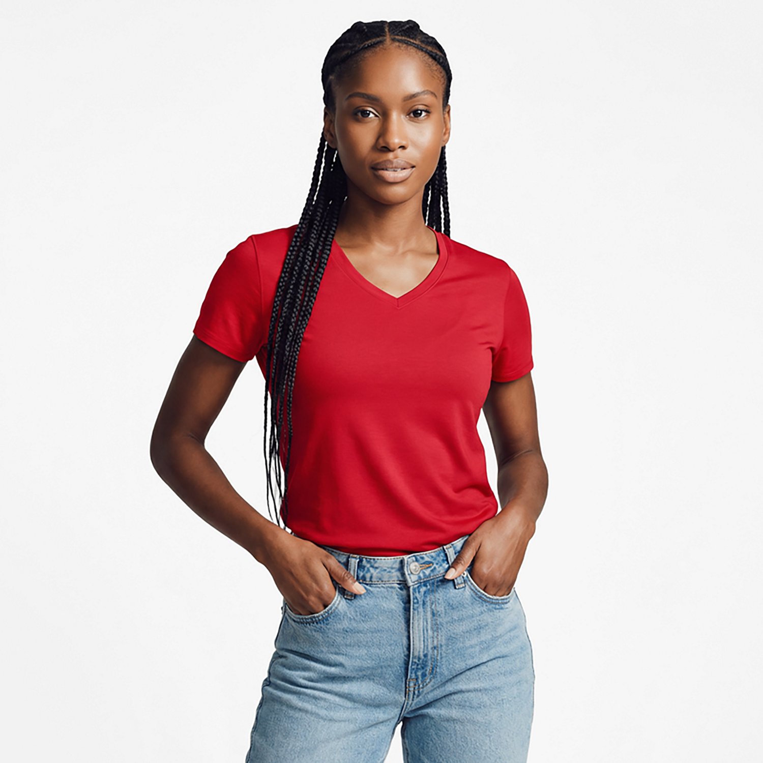 BCG Women's Turbo Melange V-neck T-shirt - view number 2