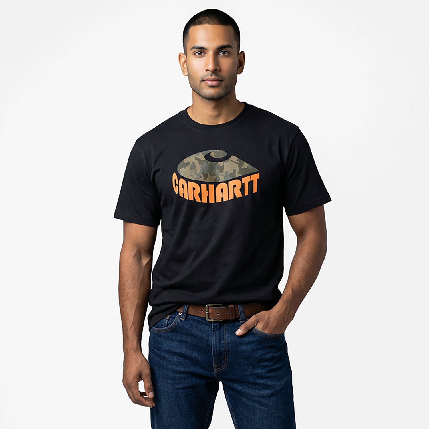 Carhartt Men's Relaxed Fit Heavyweight Short-Sleeve Camo Graphic T-Shirt - view number 2