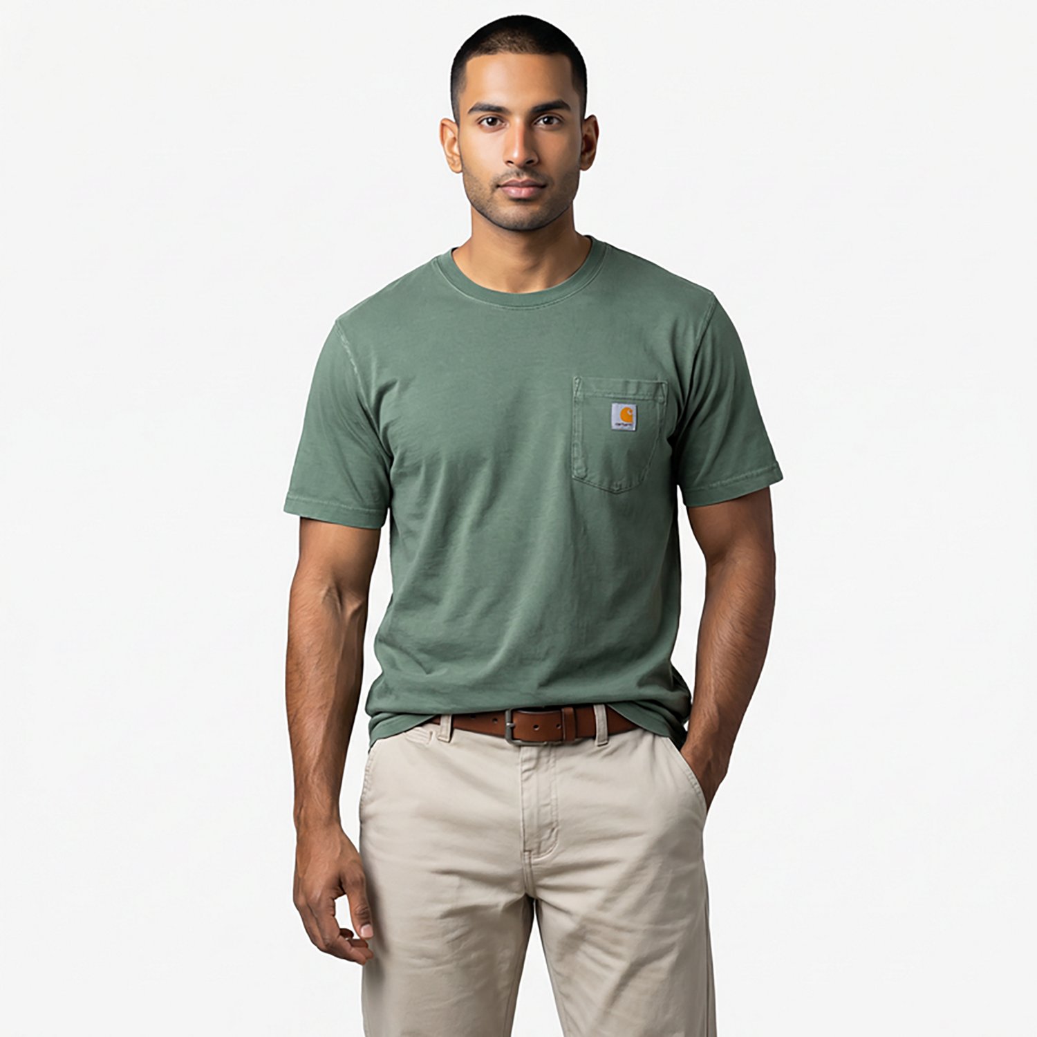 Carhartt Men's Relaxed Fit Short Sleeve Garment Dyed Pocket T-shirt - view number 2