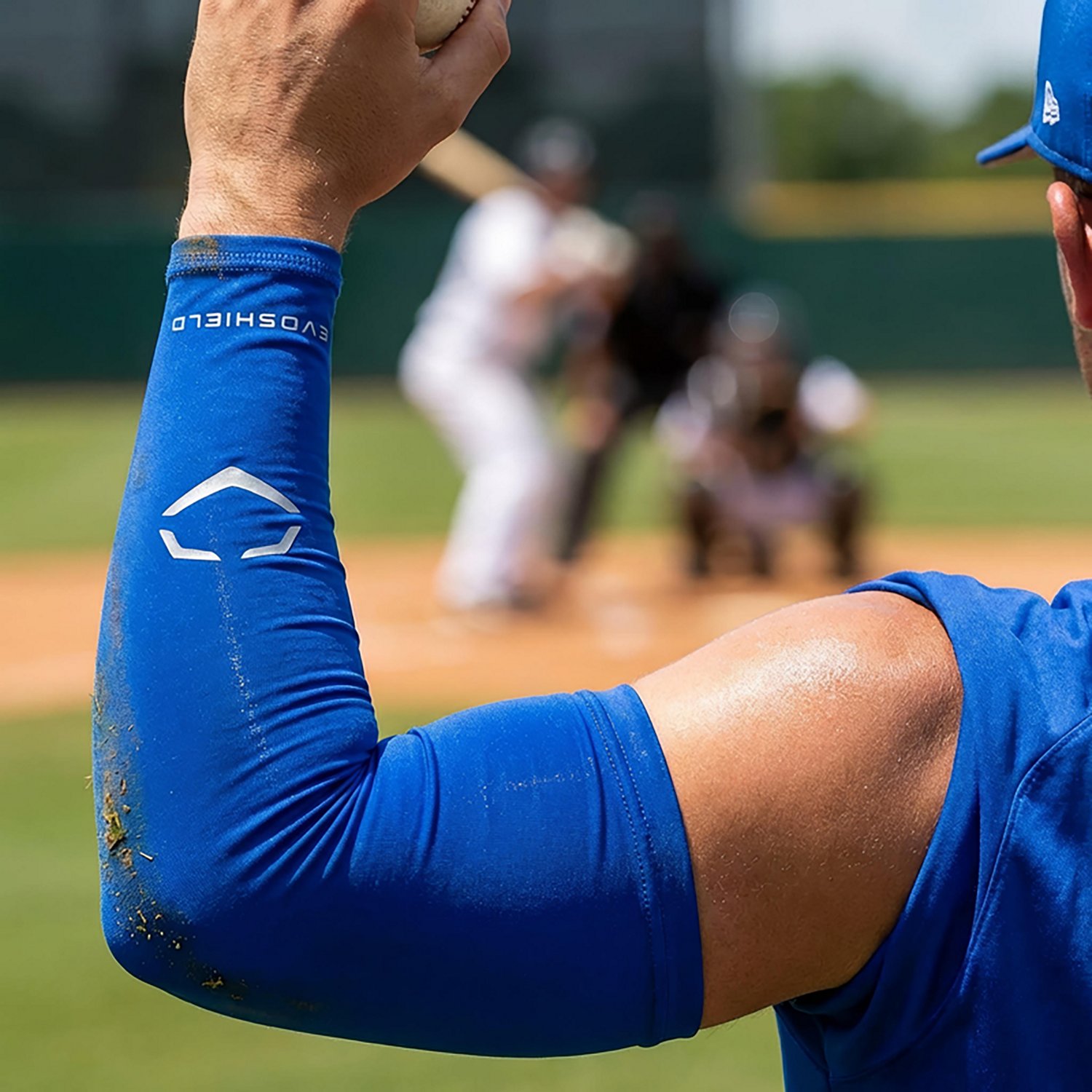 EvoShield Adults' Solid Compression Baseball Pitcher Arm Sleeve                                                                  - view number 2