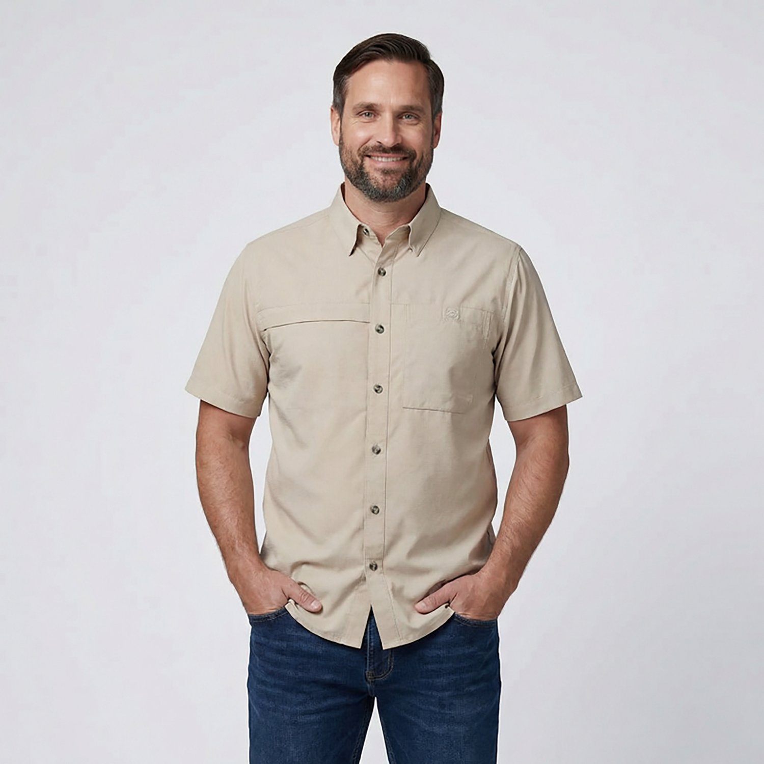 Magellan Outdoors Men's Hickory Canyon Ventilation Short Sleeve Shirt - view number 2