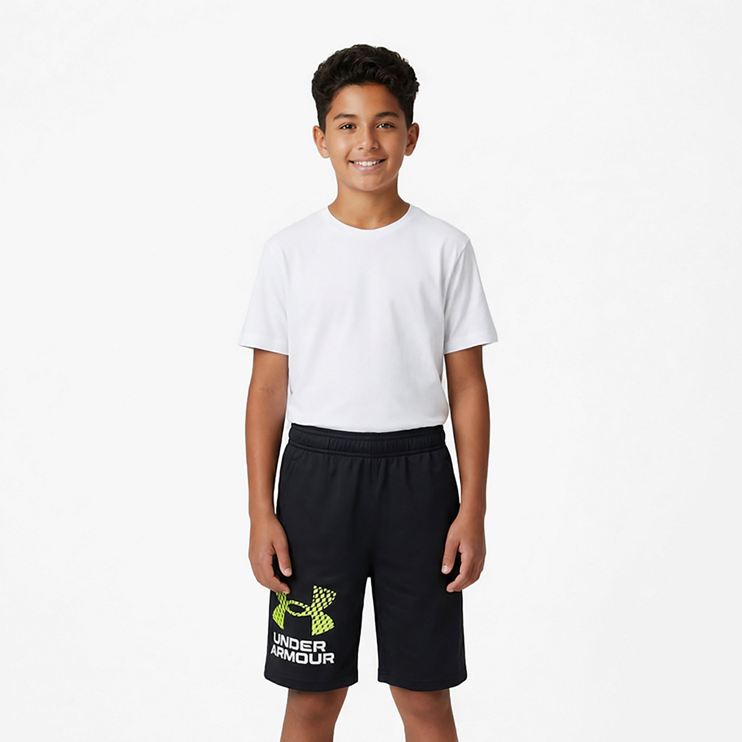 Under Armour Boys' Tech Logo 7 in Shorts                                                                                         - view number 2