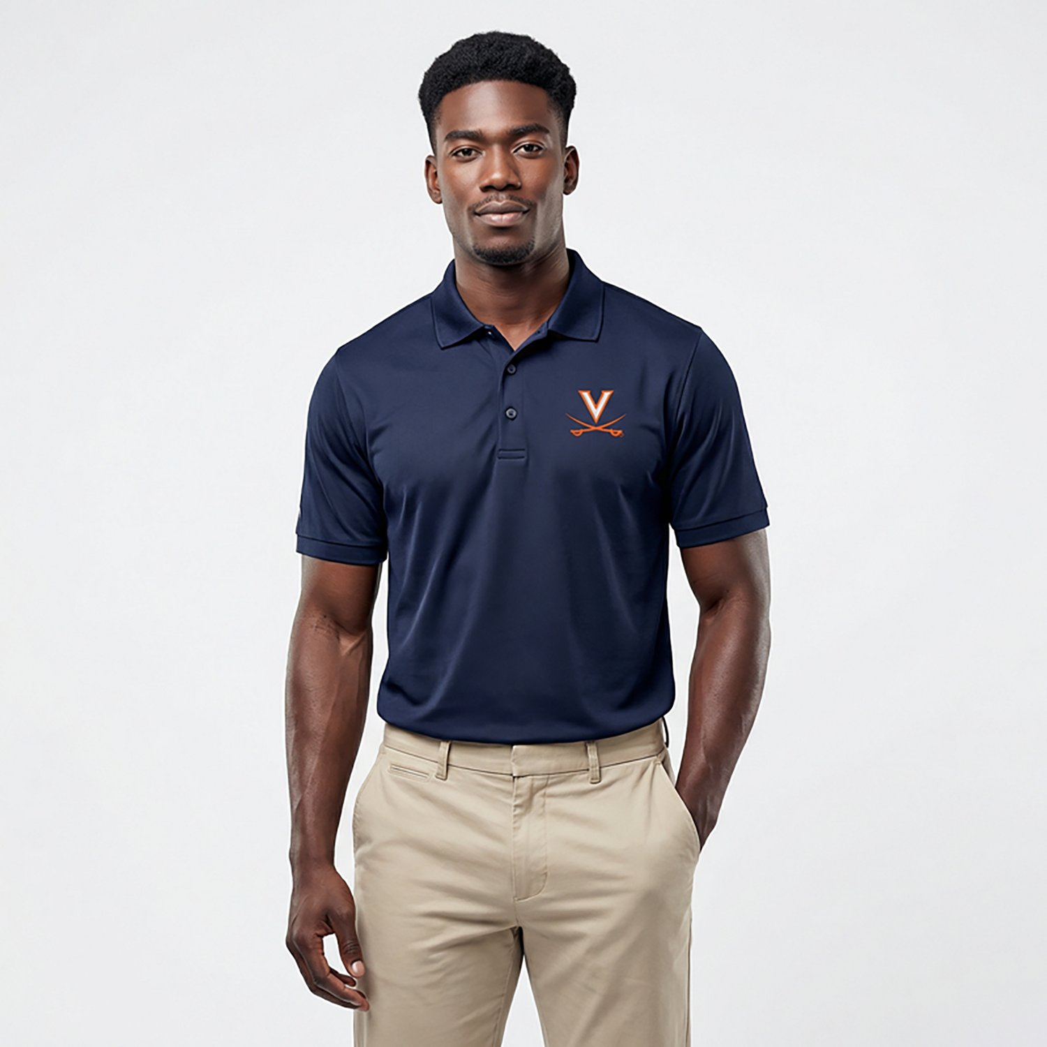 Antigua Men's University of Virginia Legacy Pique Polo Shirt - view number 2